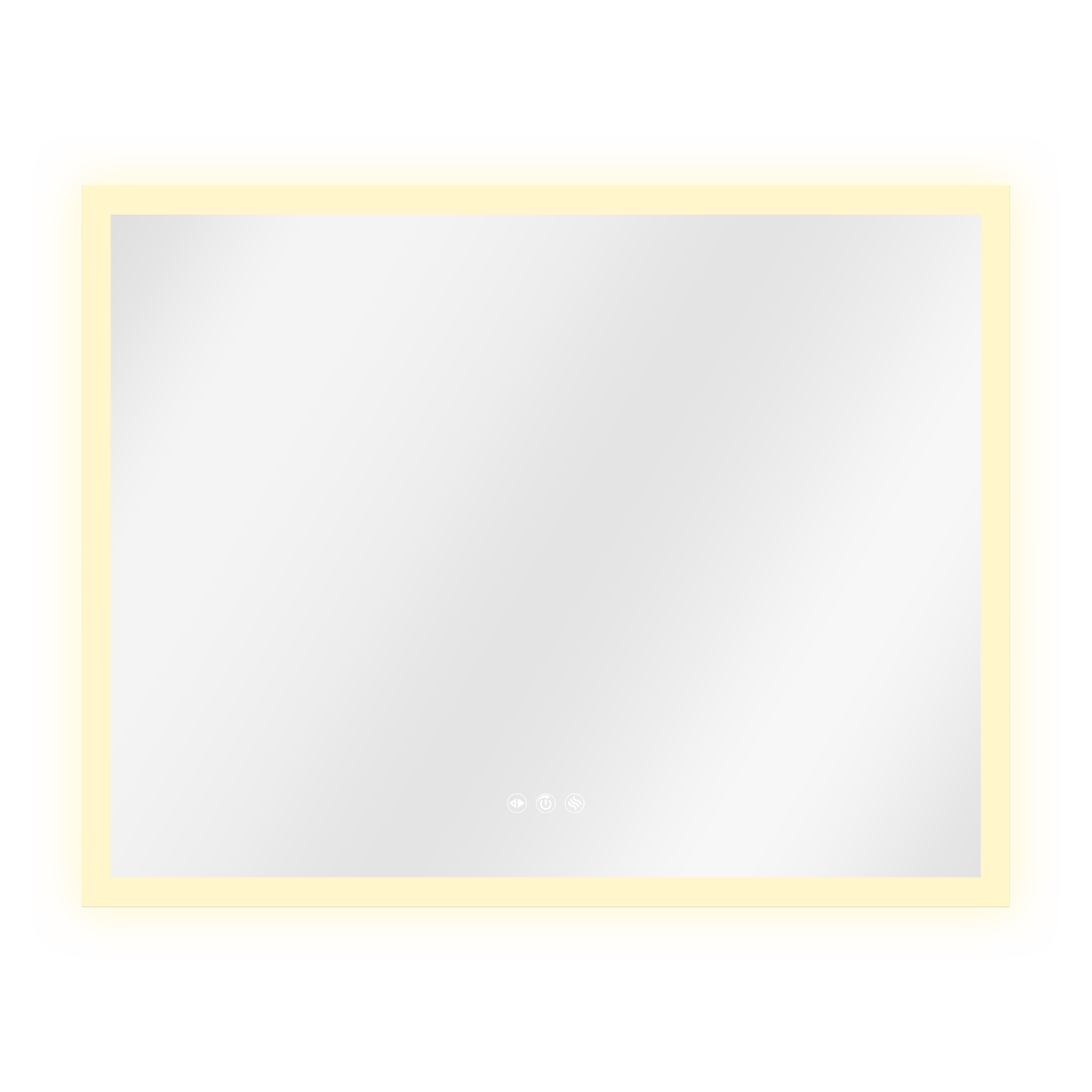 Espejo de baño con luz LED ambiente, Neo line incoloro con antivaho, táctil 90x70cm - 3