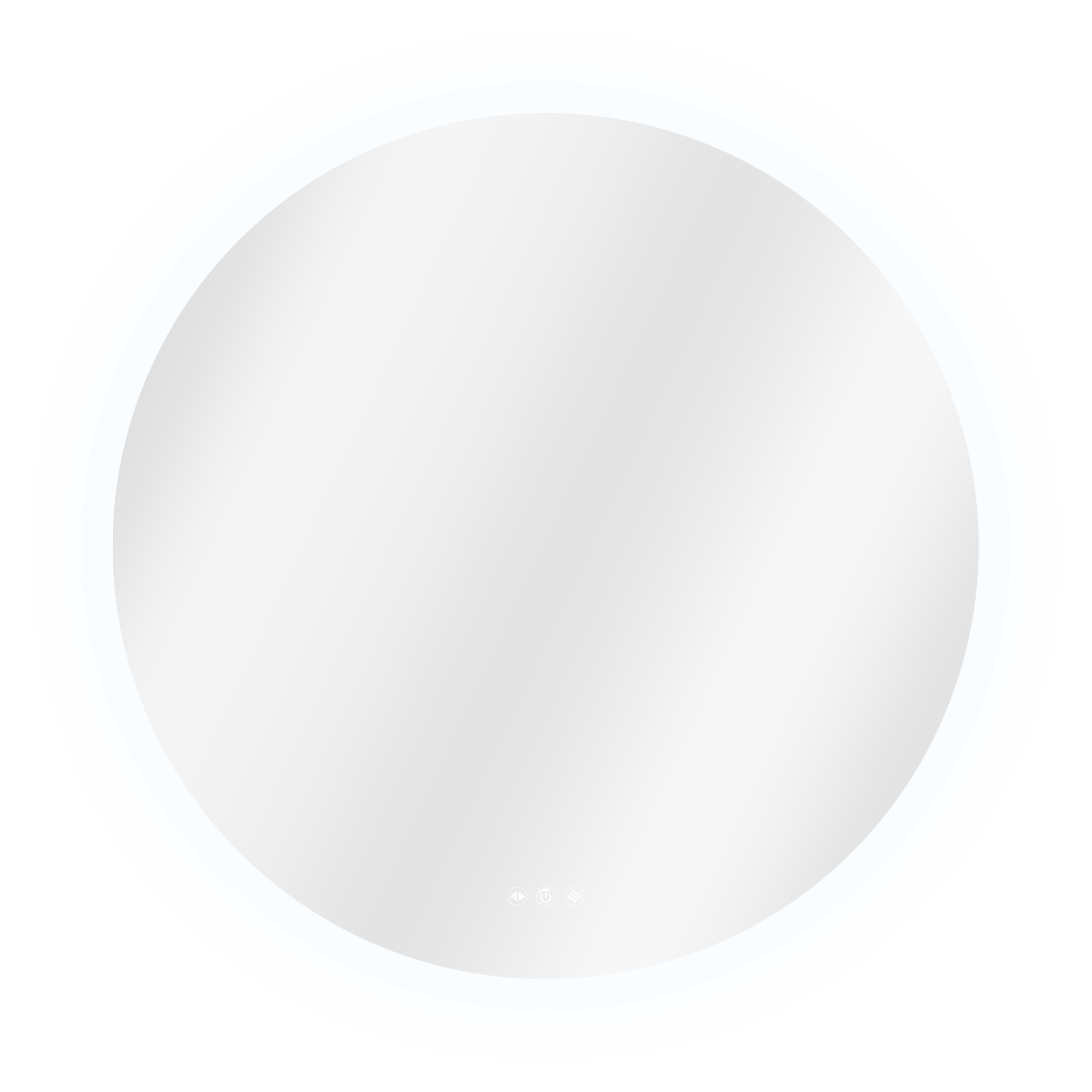 Miroir lumineux rond Diam.90 cm Neo line, anti-buée, variateur int et couleur - 4