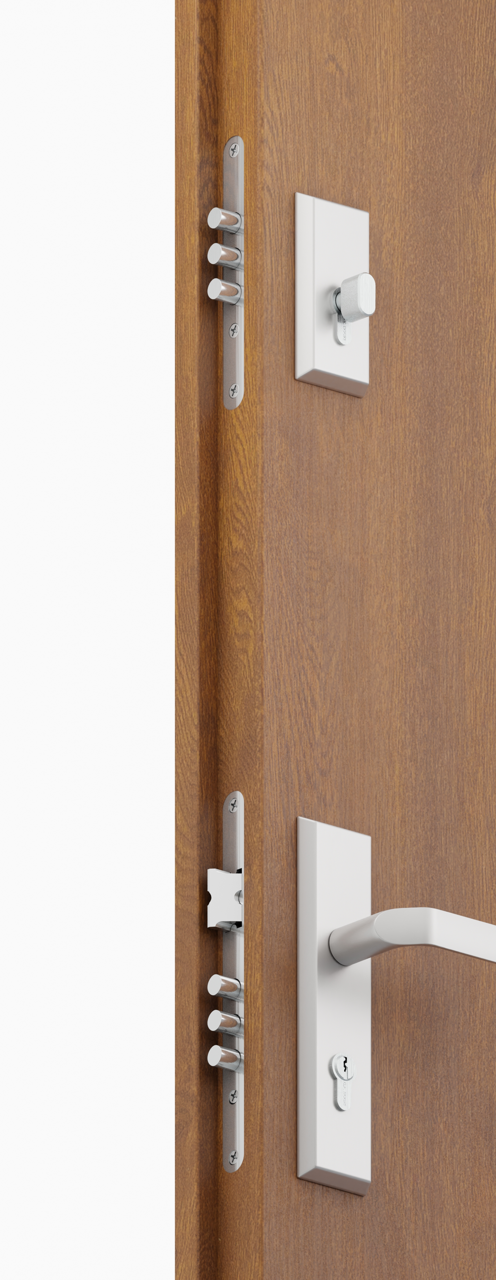 Drzwi zewnętrzne stalowe wejściowe Nova Złoty Dąb 90 Lewe Isoxa - 7