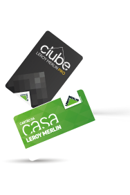 cartão da casa e clube LEROY MERLIN PRO