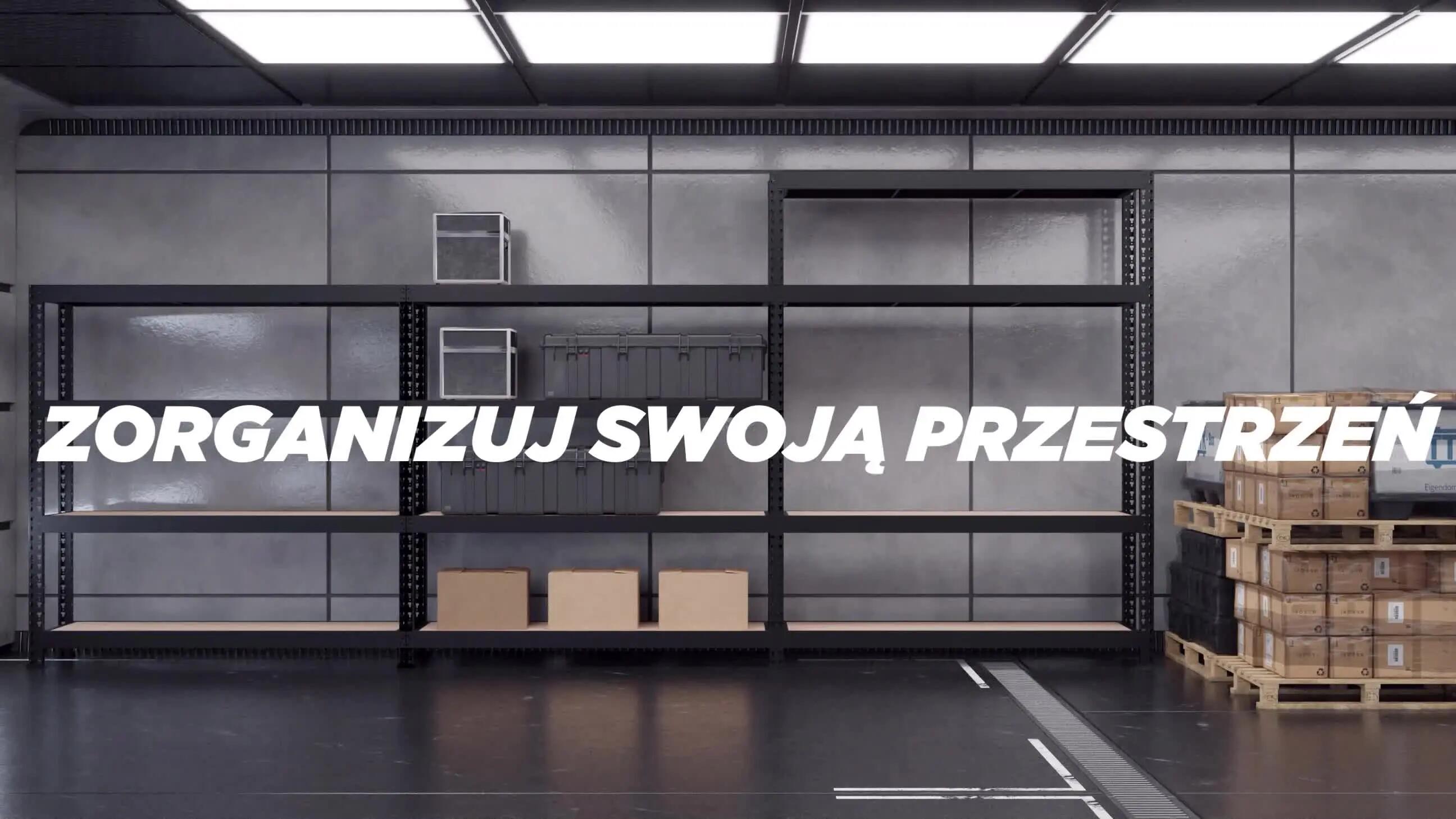 Regał metalowy Mega 500 kg 180x160x60 cm 4 półki Metalkas - 2