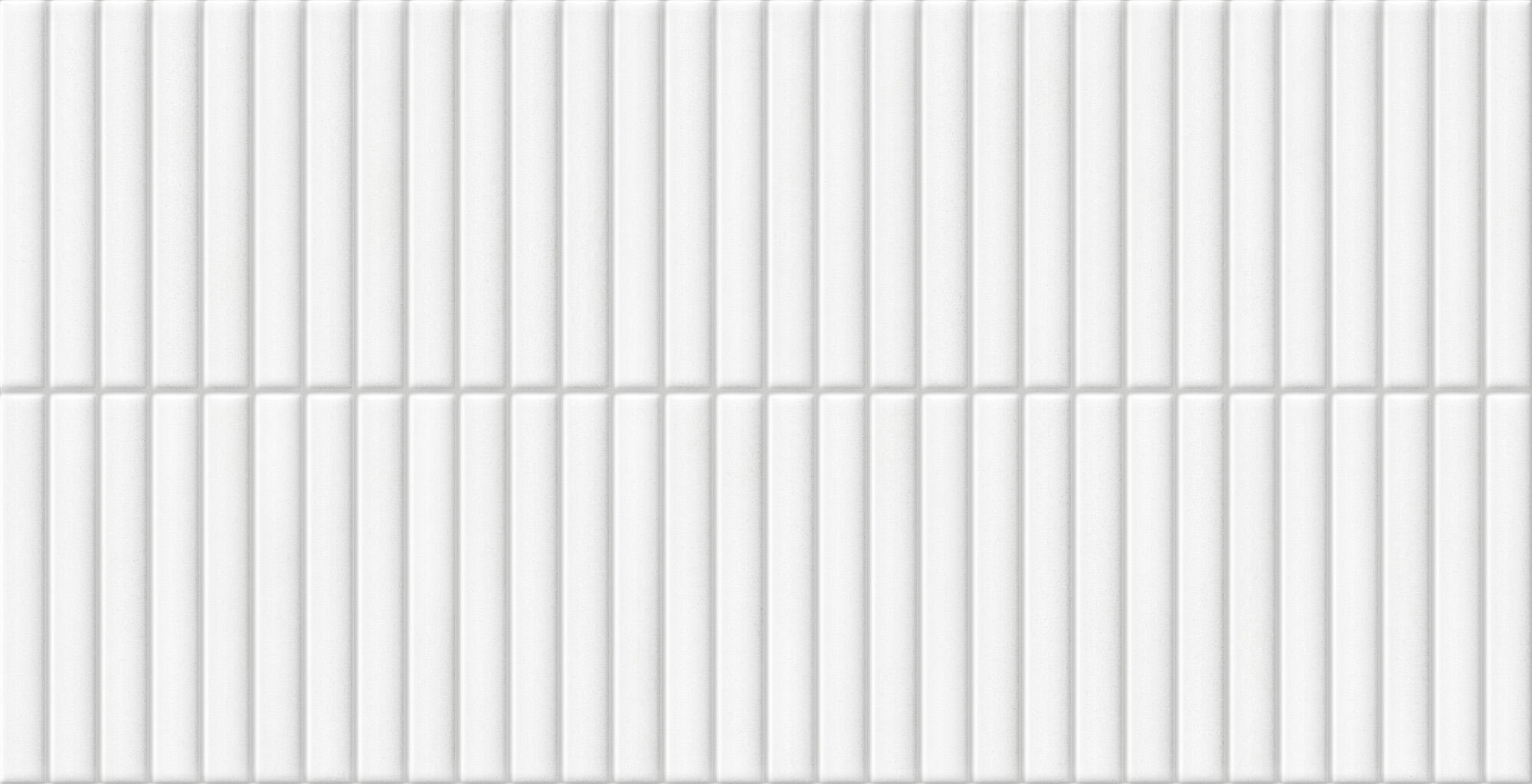 Azulejo porcelánico deco lingot efecto relieve white 32x62.5 cm