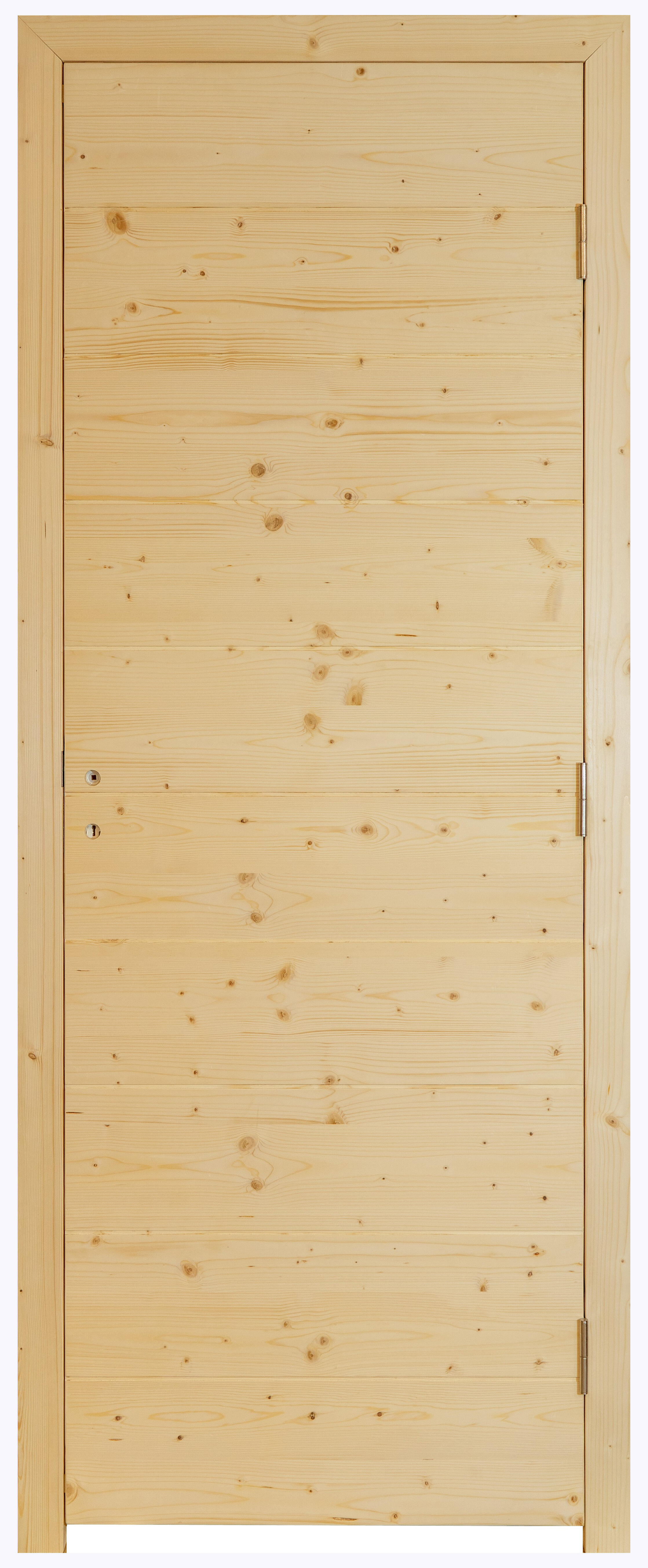Bloc-porte fin de chantier épicéa Anna 204 x 73cm, poussant gauche - 5