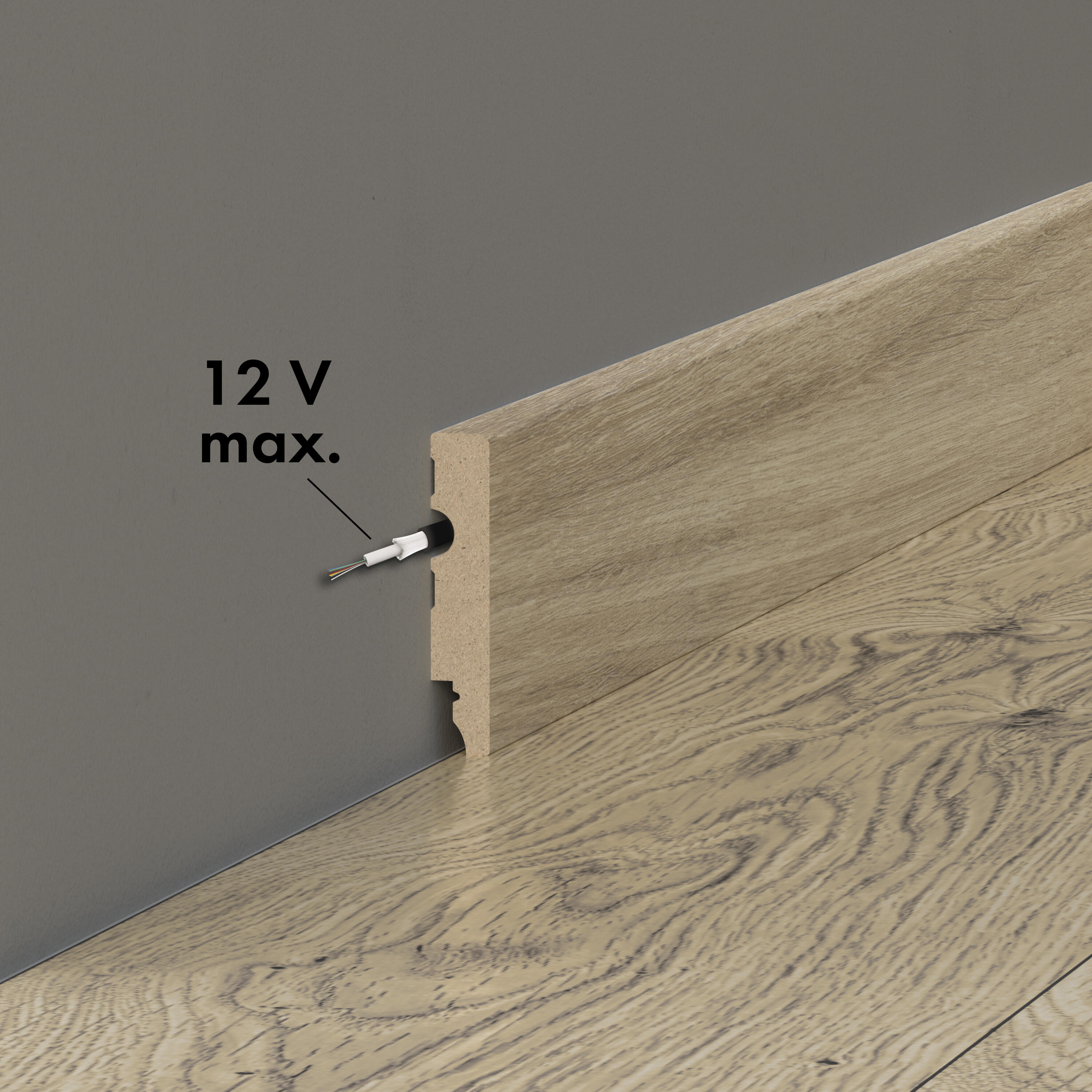 Listwa przypodłogowa MDF Orito 2 8 cm Artens - 2