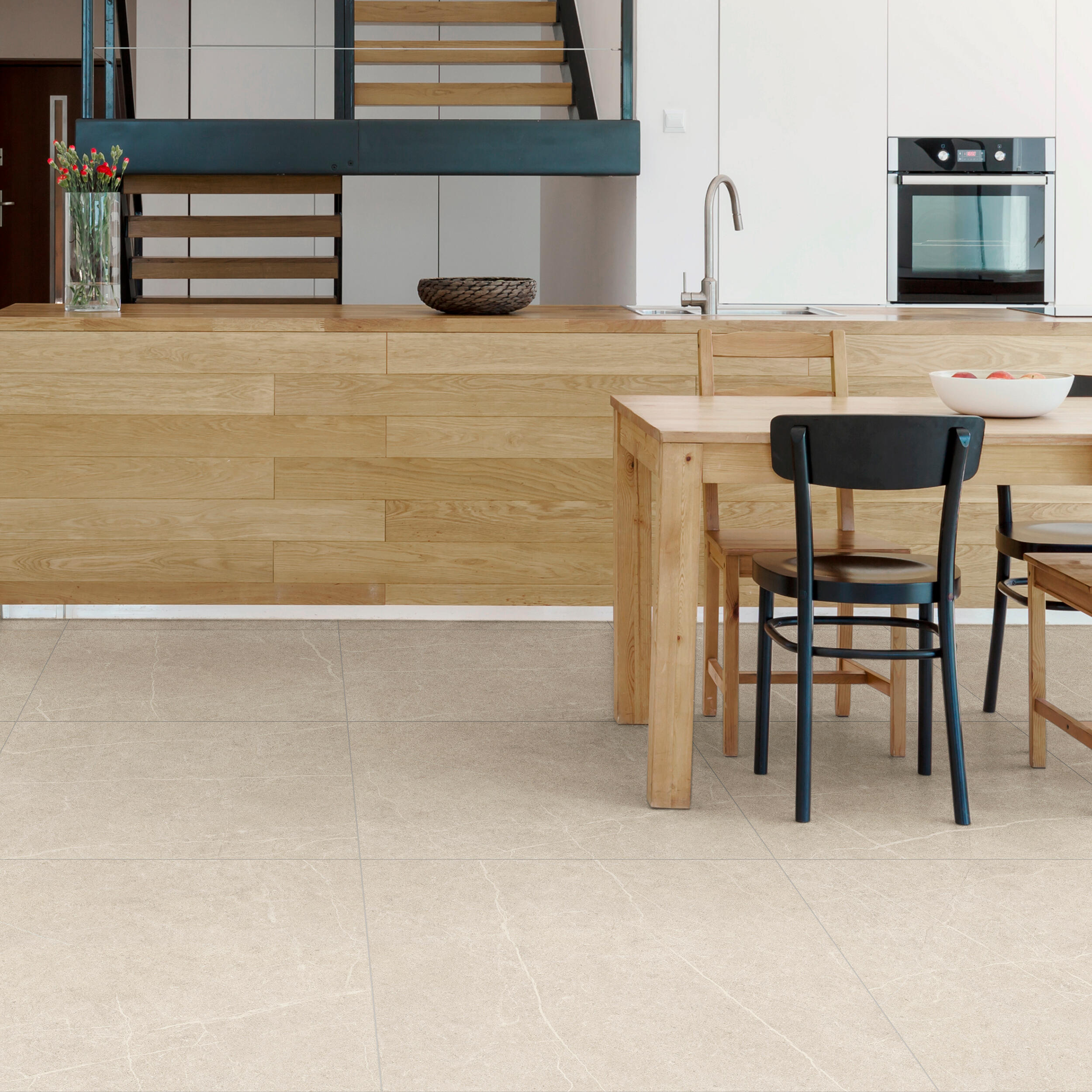 Suelo porcelánico ng pietra efecto piedra beige arena 90x90 cm c1