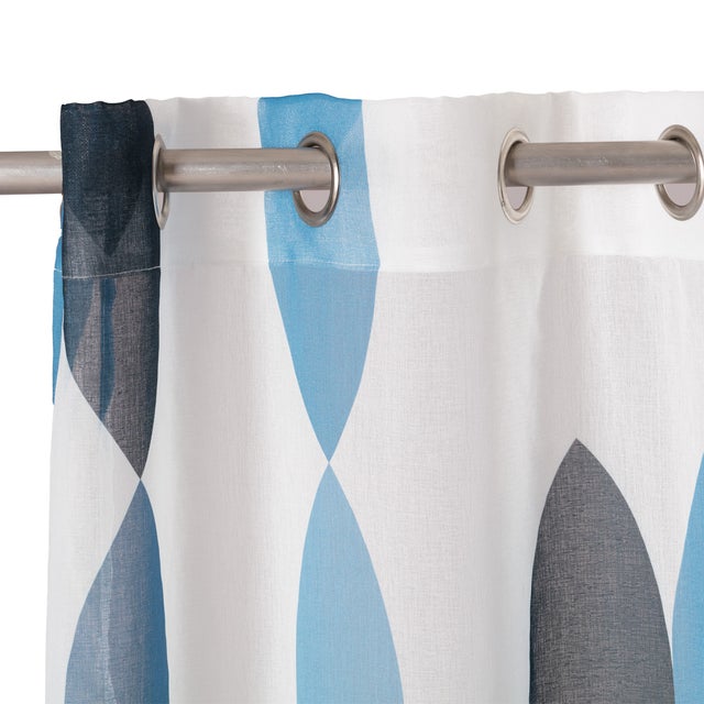 Tenda Amari blu, occhiello 140x280 cm