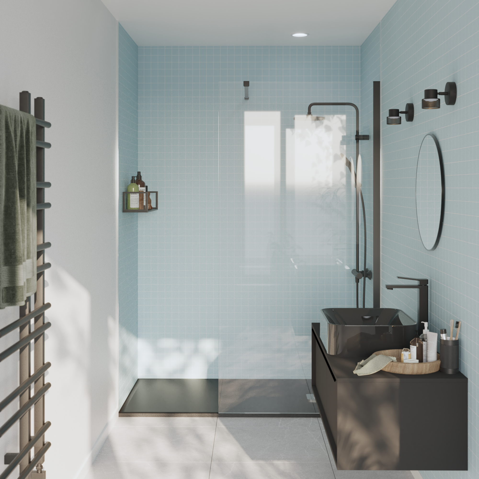 Carrelage sol/mur intérieur effet marbre gris Kanali l.59.5 x L.59.5 cm ARTENS - 4