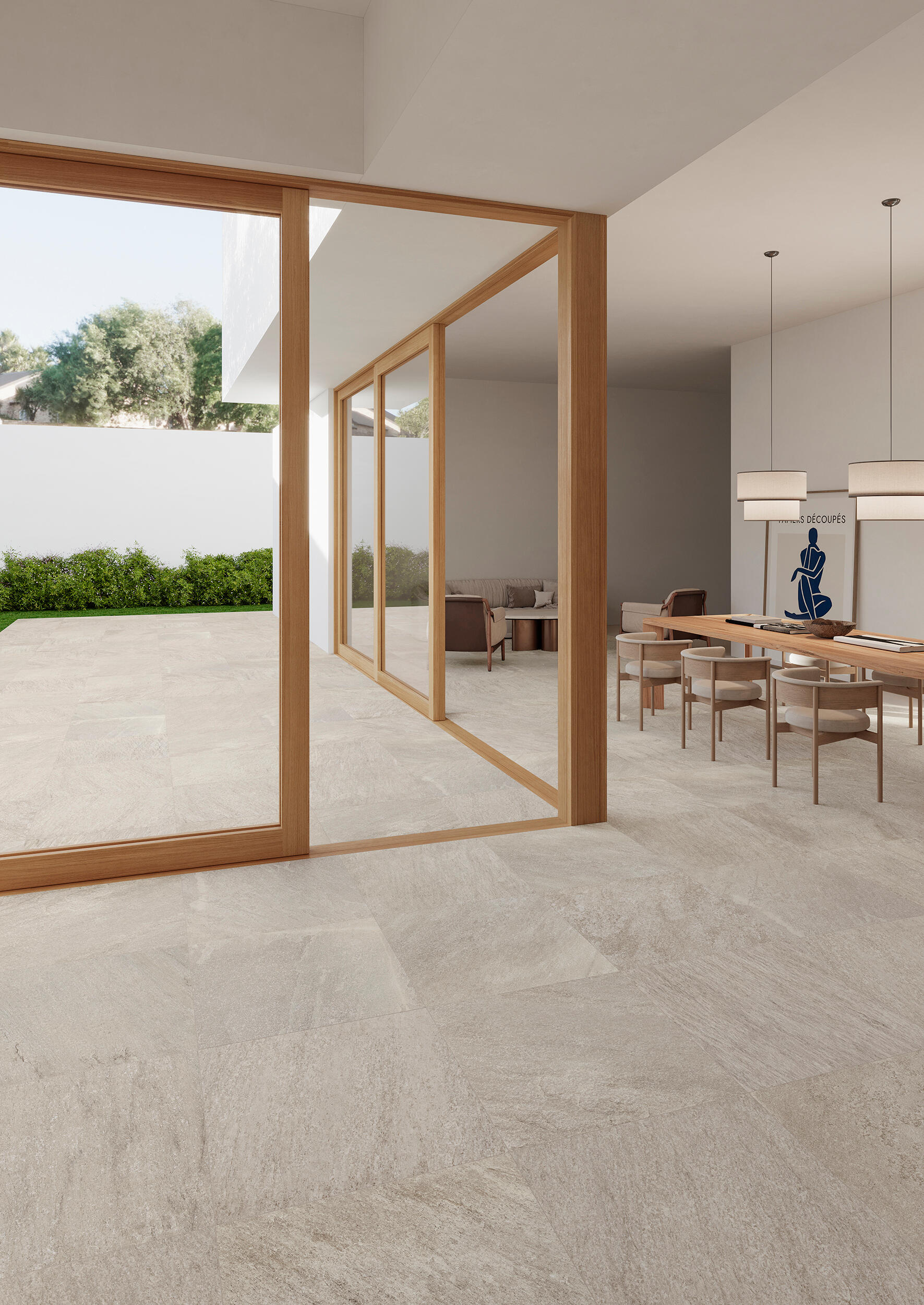 Suelo porcelánico quartz efecto piedra beige arena 60x60 cm c3