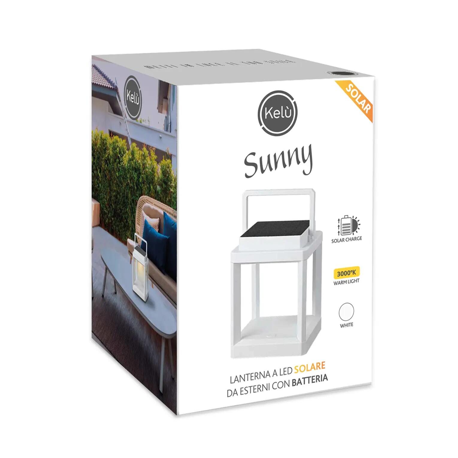 Lampada solare decorativa Sunny bianco, in abs, luce bianco caldodimmerabile - 6