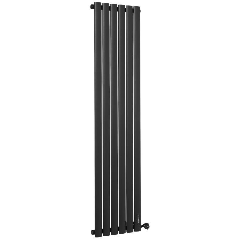 Grzejnik elektryczny RING 150x35.2 cm czarny 475W LUXRAD