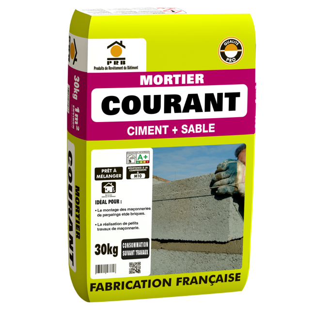 Mortier Courant De Montage PRB M10, 30 Kg | Leroy Merlin