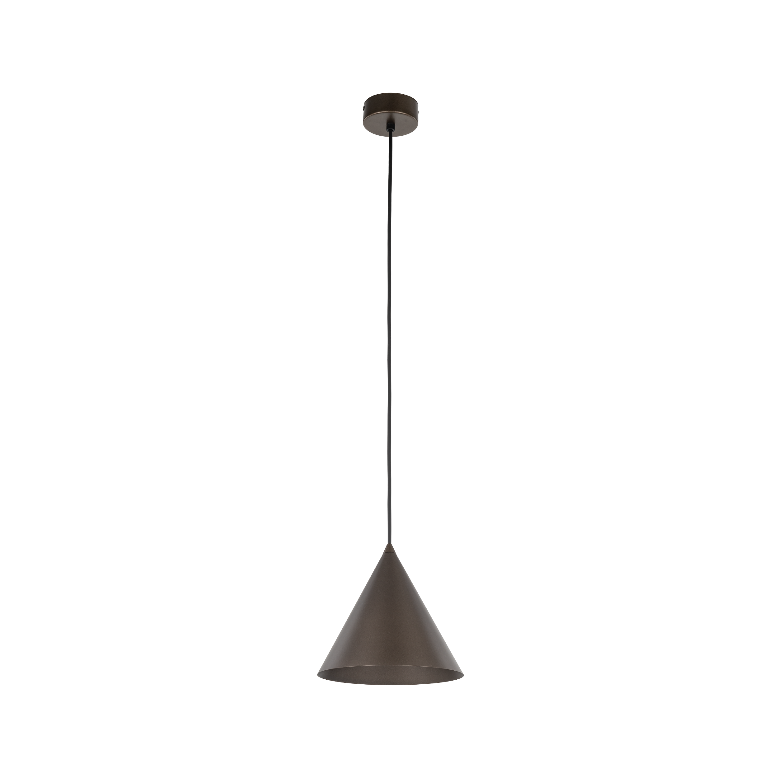 Lampa wisząca Cono brązowa E27 wys. 19 cm Tk Lighting