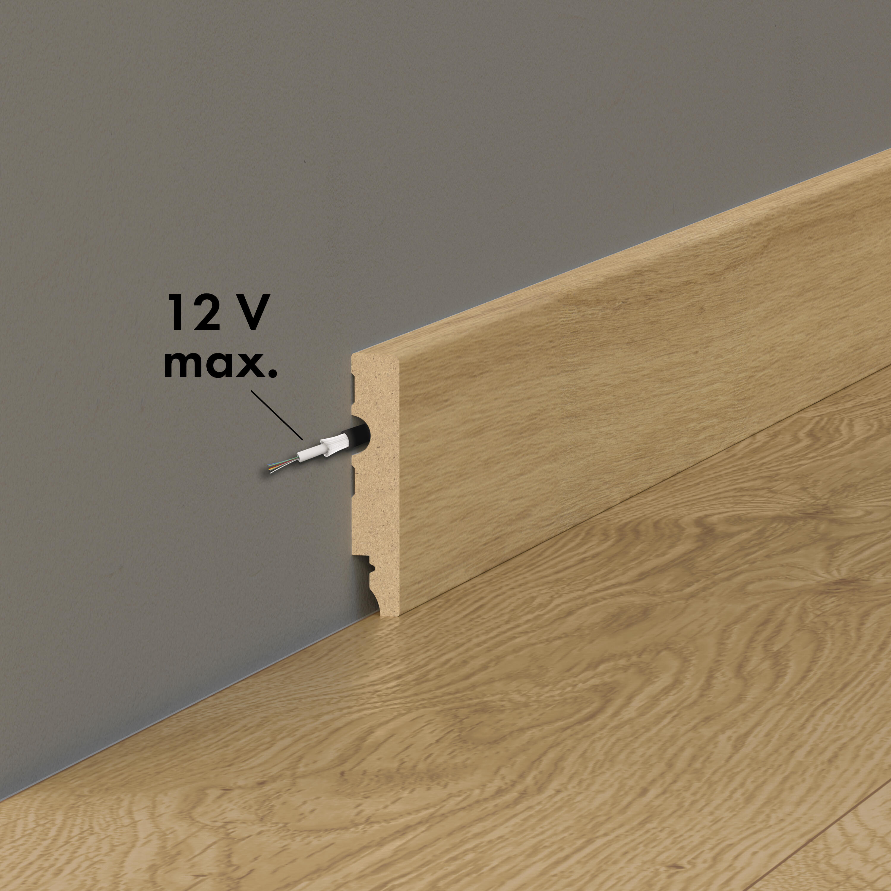 Listwa przypodłogowa MDF Malte 8 cm Artens - 2