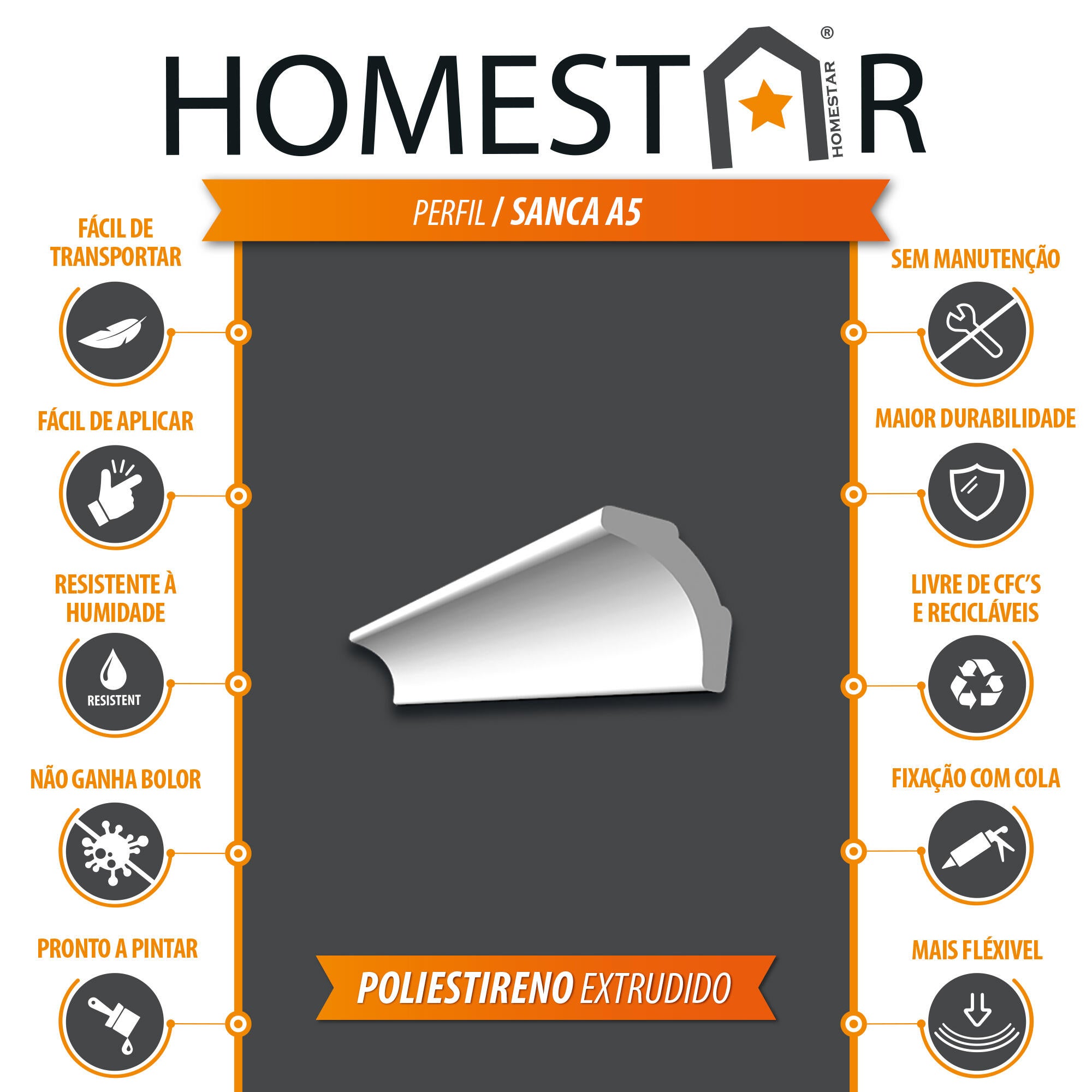 Sanca HOMESTAR A5 200X3.5X3.5CM - 5