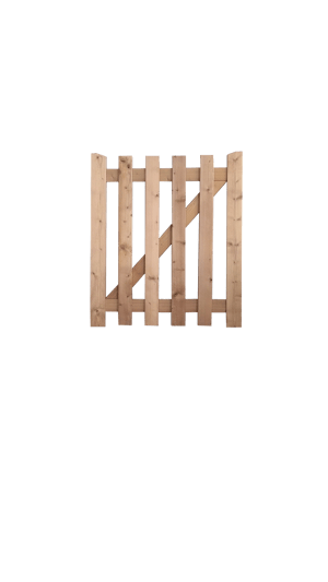 Portillon battant Mimizan naturel, l.100x H.115 cm