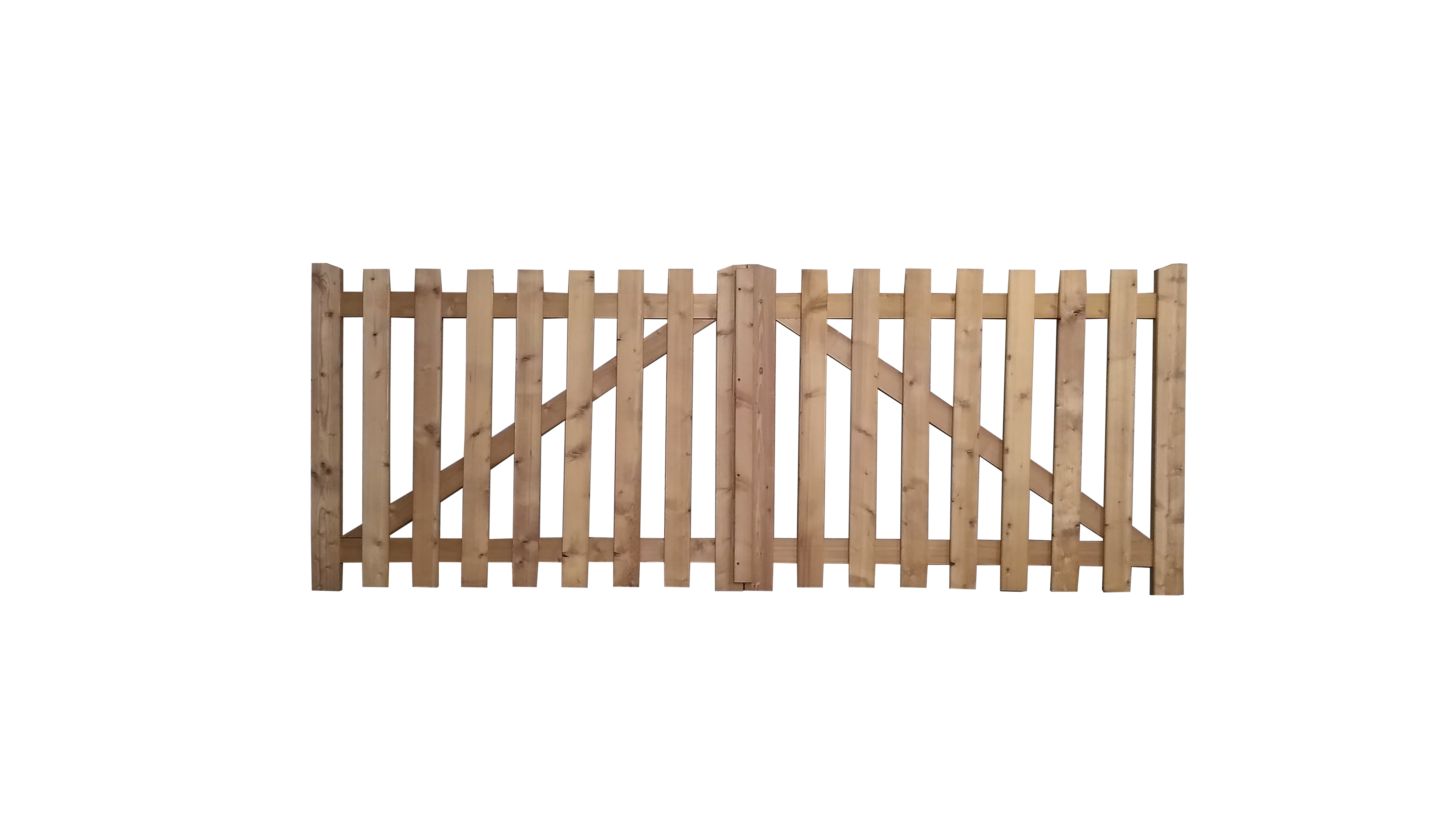 Portail battant bois Mimizan 3m naturel JOUEN FRERES, l.300 x H.115 cm