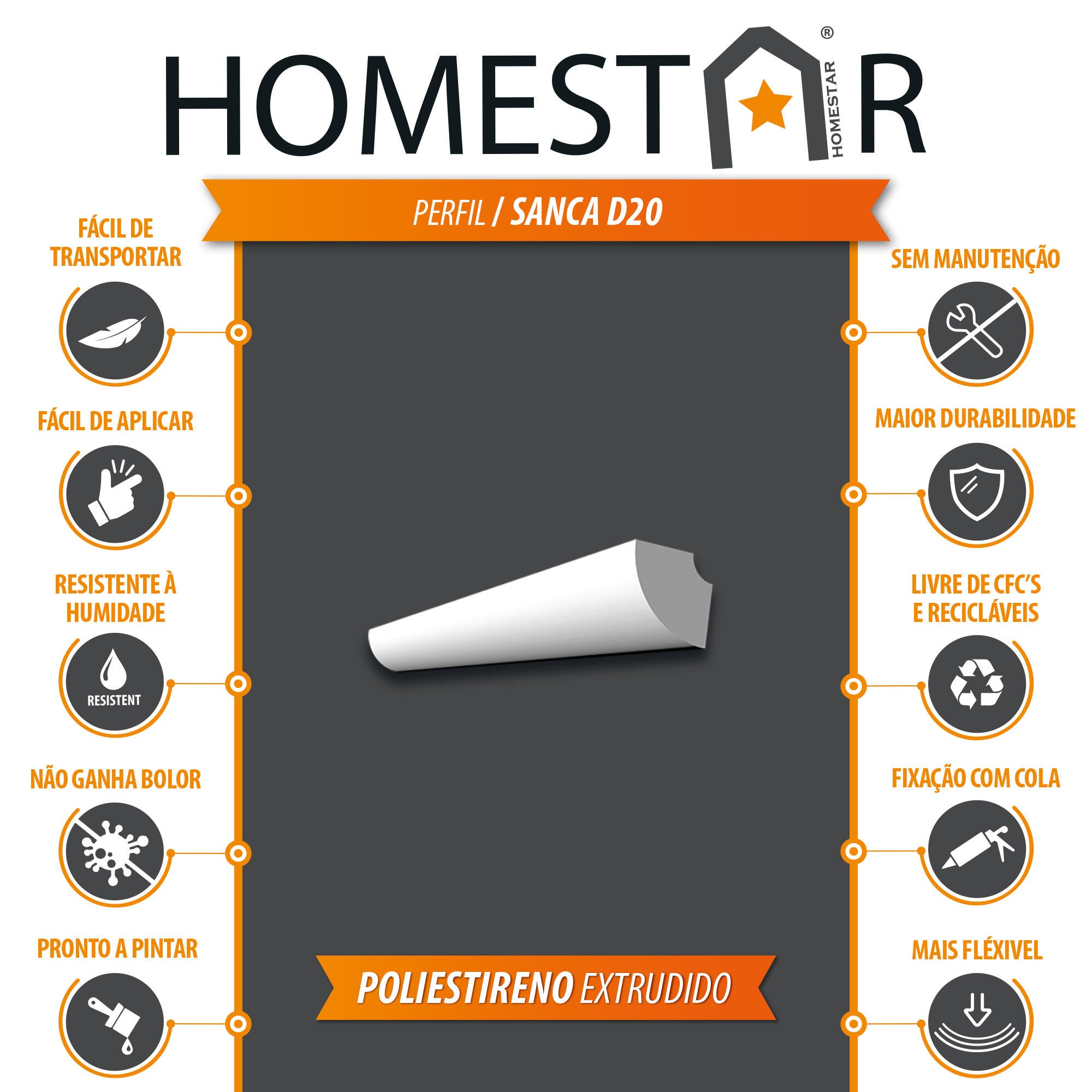 Sanca HOMESTAR D20 200X2X2CM - 7