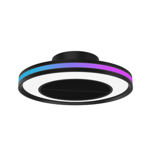 Mpayel Ventilatori da soffitto-Ventilatore da soffitto a basso profilo per interni con luce e controllo remoto/APP, motore reversibile silenzioso, 5 pale Ventilatori da soffitto moderni per interni