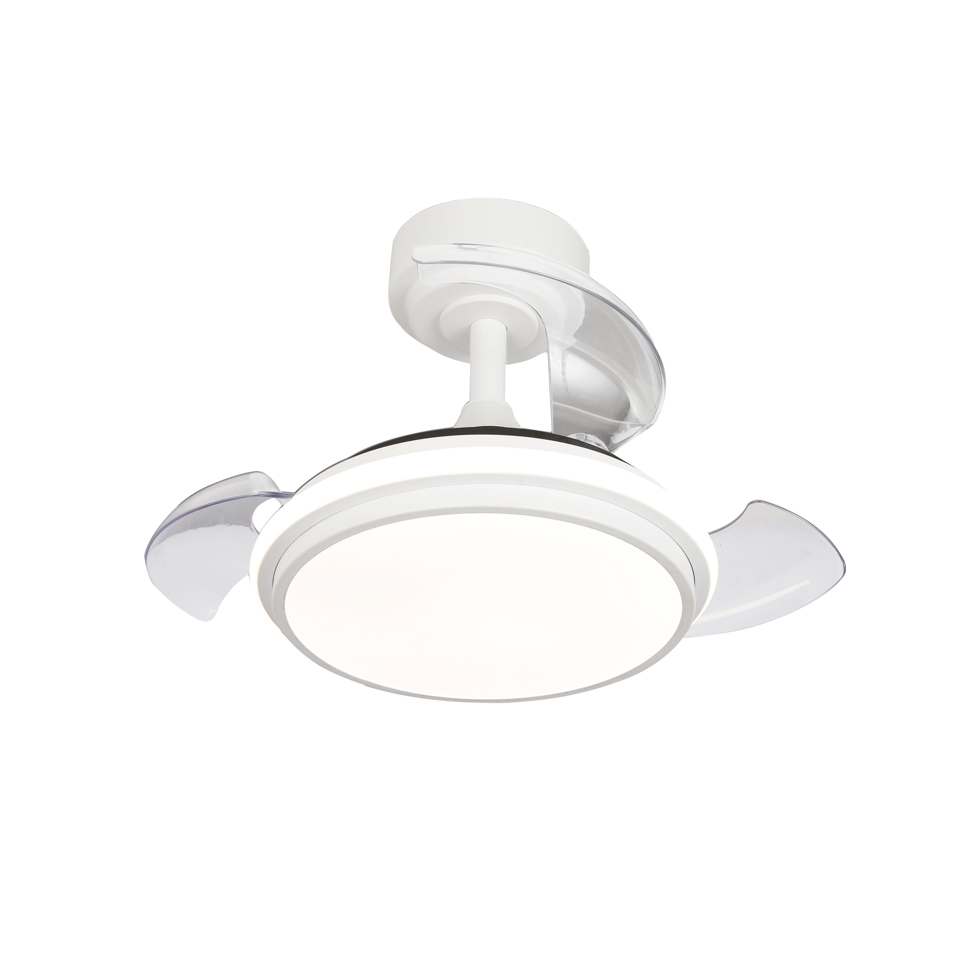 Ventilador de techo con luz motor dc tala mini xs blanco 26 cm luz regulable