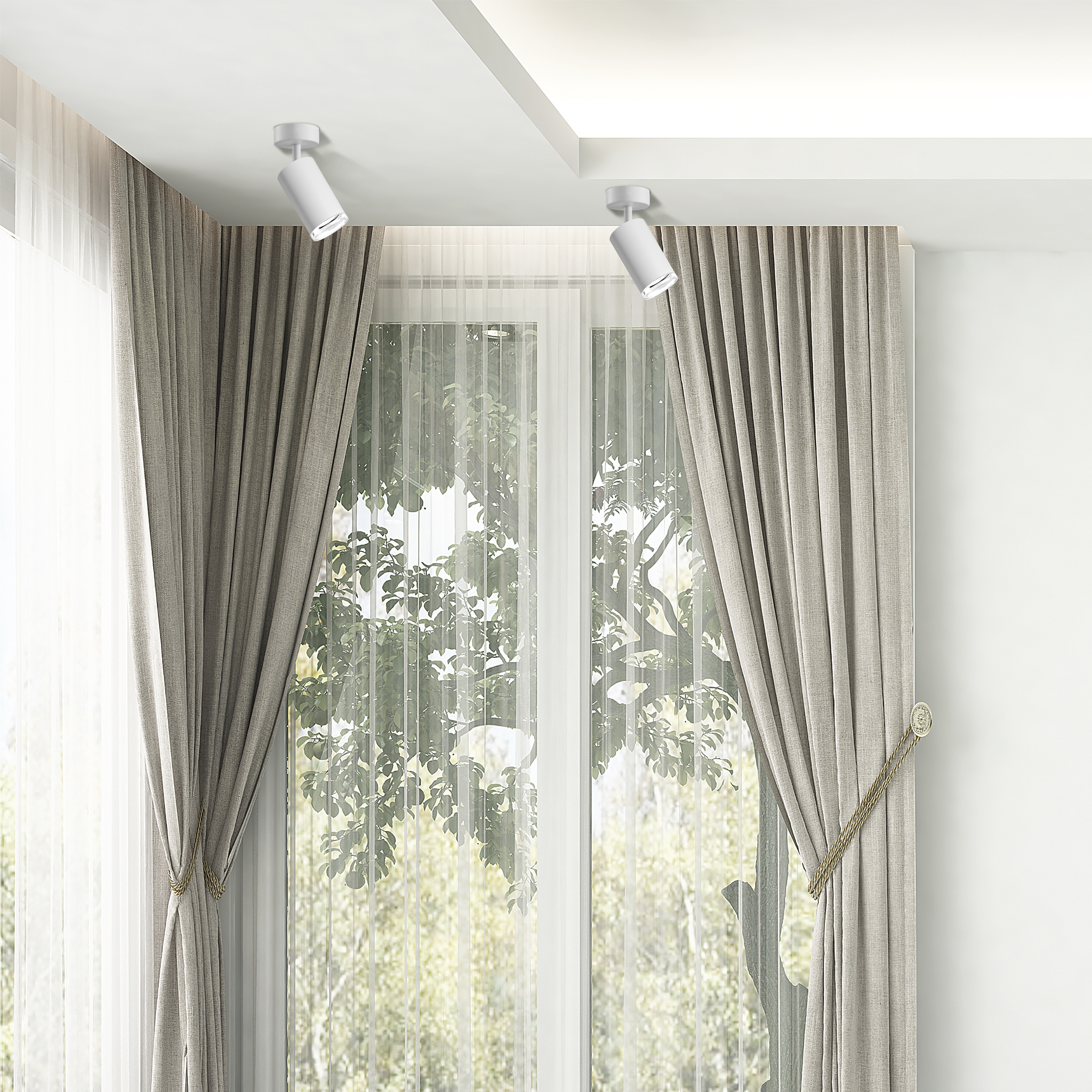 Reflektor łazienkowy Turyn biały GU10 IP44 LED Goldlux - 5