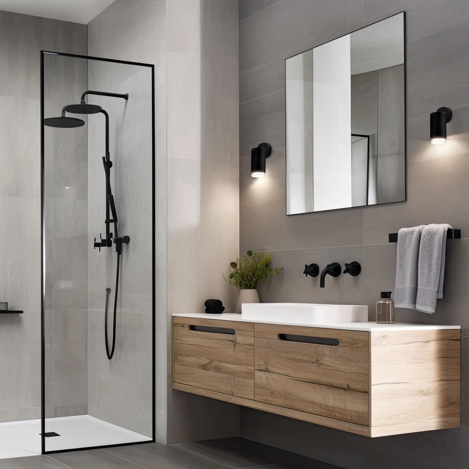 Reflektor łazienkowy Turyn czarny GU10 IP44 LED Goldlux - 2