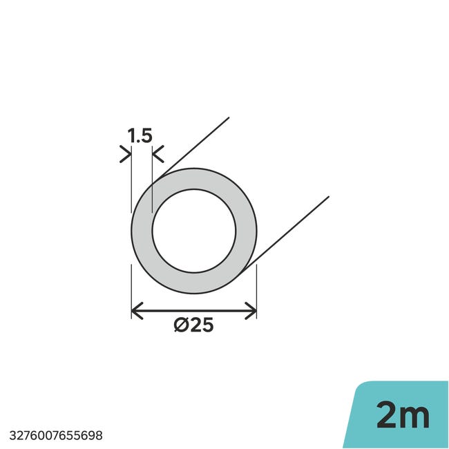 Tube Acier 4130 – 0,750″ OD X 0,680″ ID, Mur 0,035″ – 1 Pied, Fabrication US