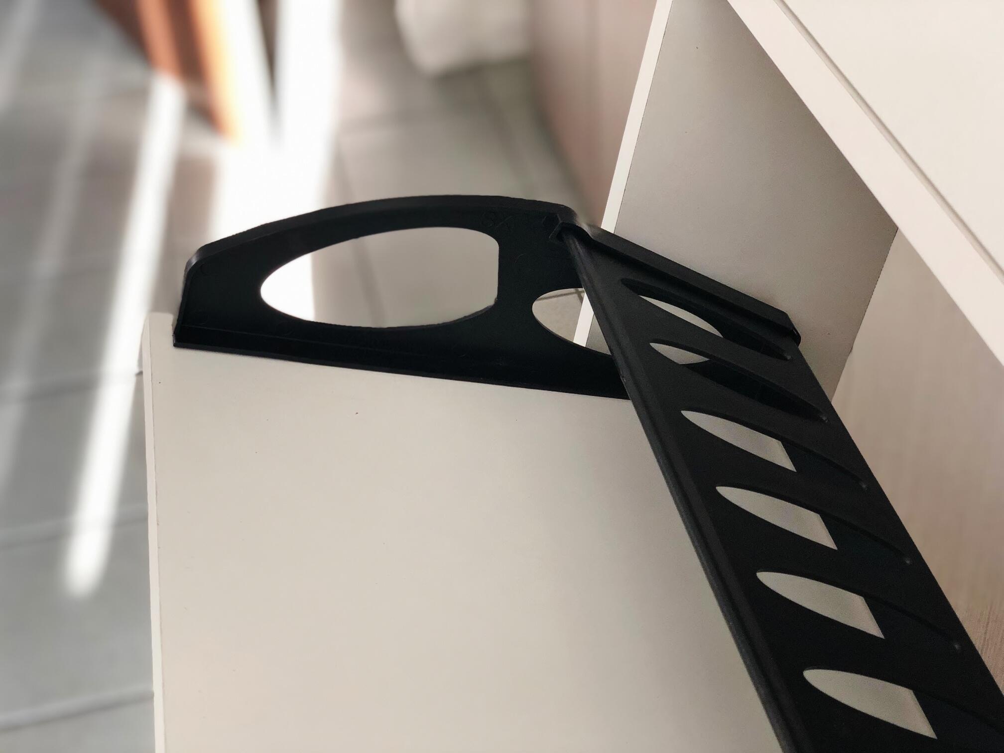 Scarpiera 4 ante L 73 x H 145 x P 15 cm 12 paia, bianco - 3