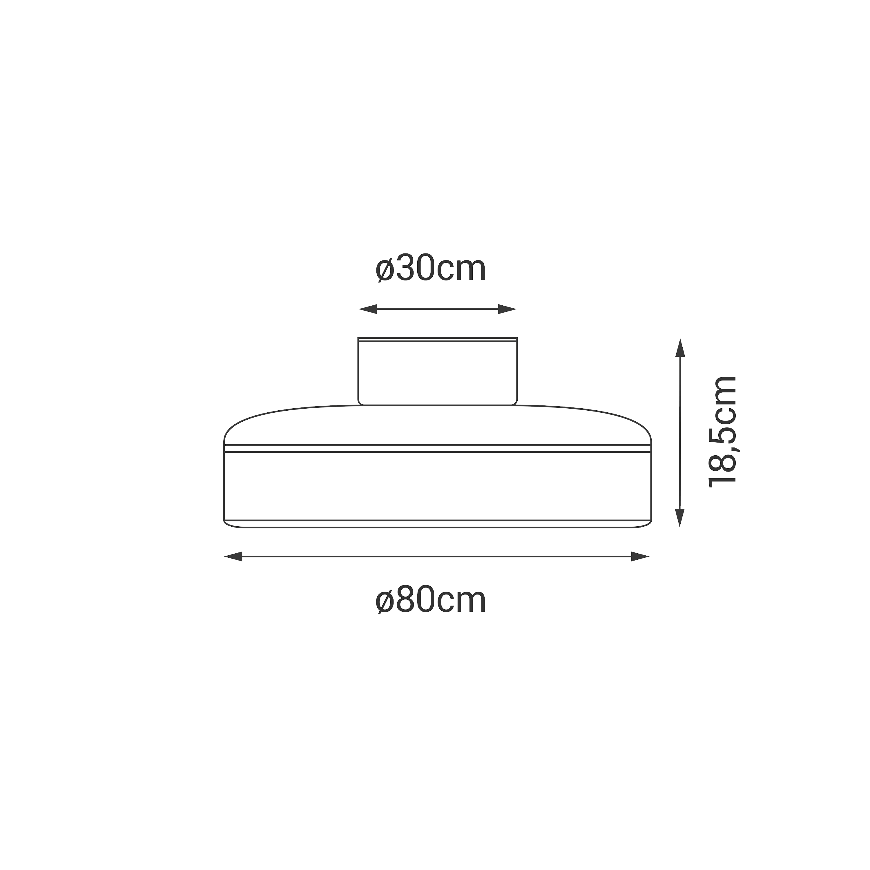 Ventilateur de plafond LED, Daiquiri, 80 cm, SULION, blanc - 8