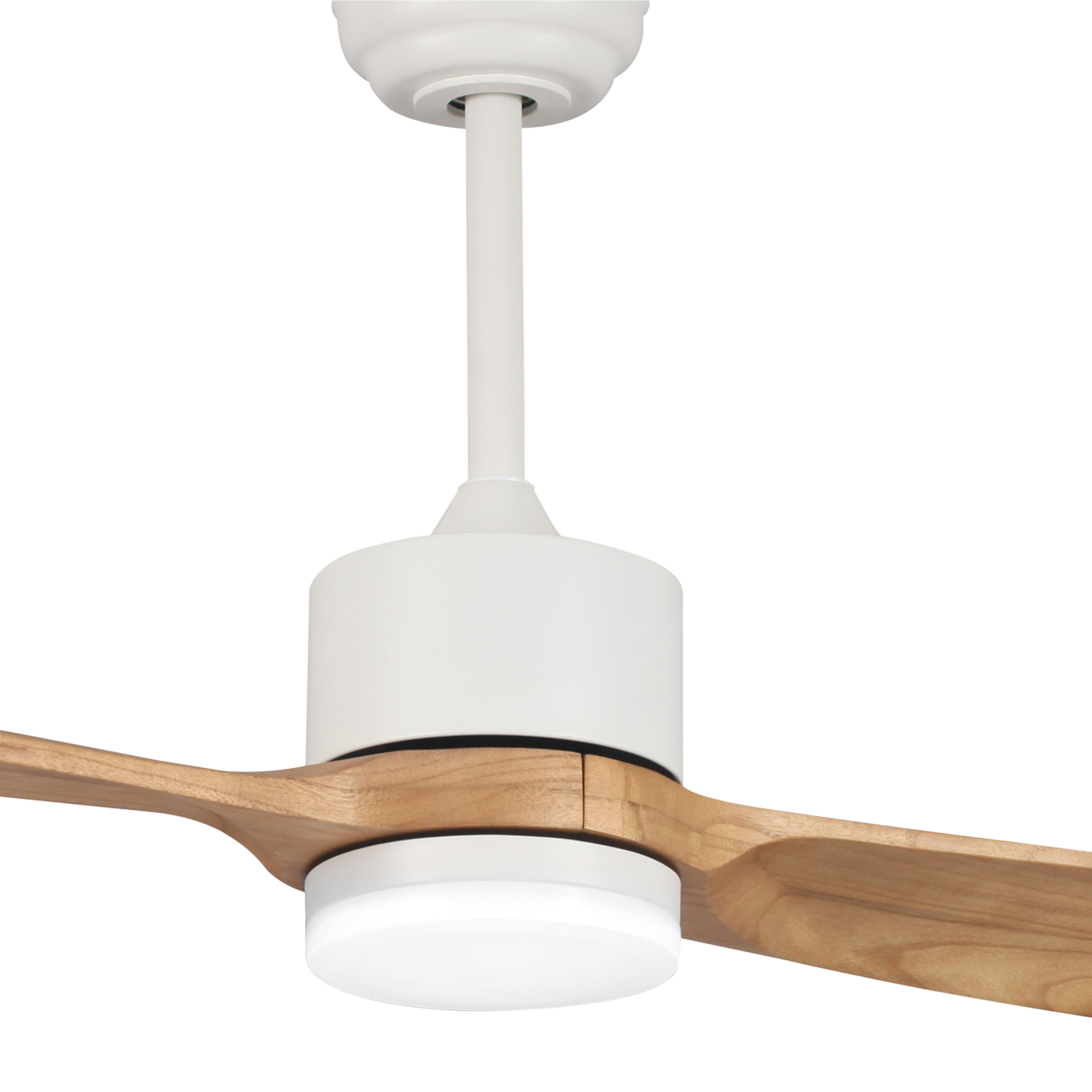 Ventilateur de plafond avec éclairage led, Bambu, D132, SULION, bois - 4