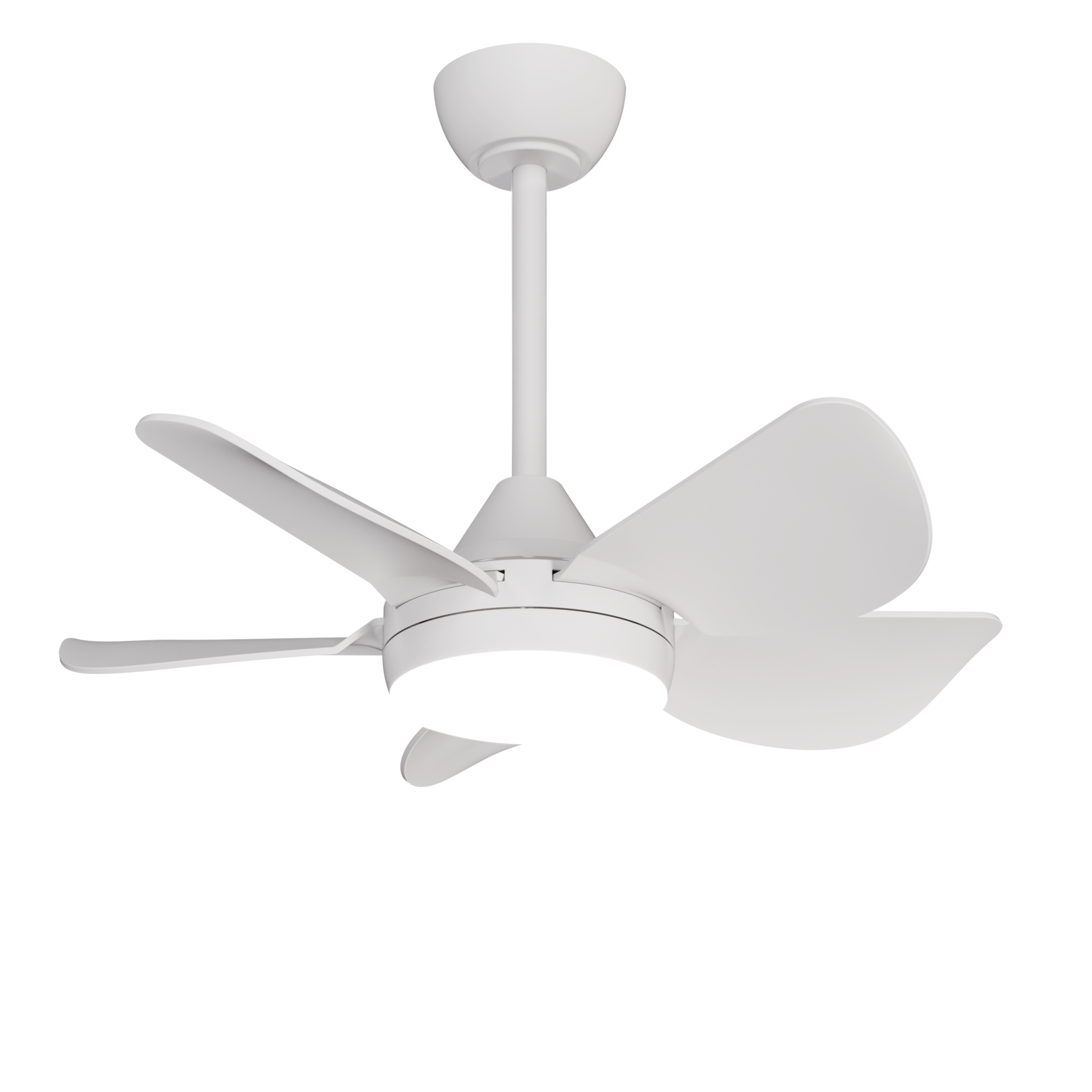 Ventilador de techo con luz motor dc rian blanco luz regulable c/mando 76 cm