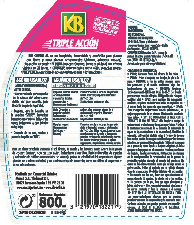 Pistola triple acción bio combo KB 800 ml - 3