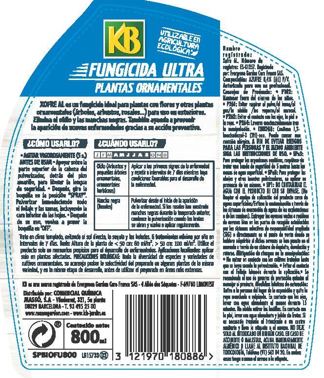 Pistola fungicida ultra eco KB 800ml - 3