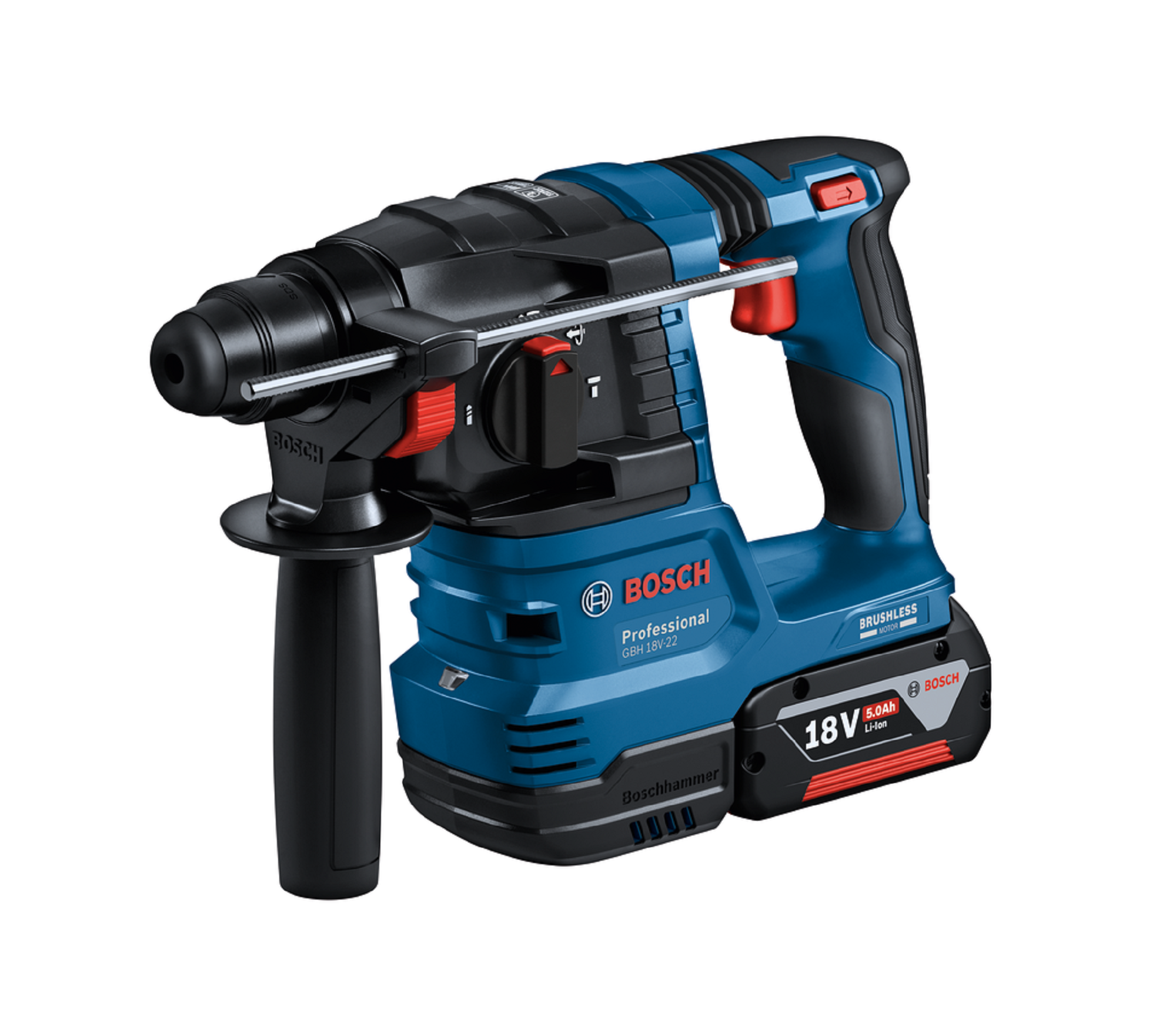 Bosch Professional Martello tassellatore a batteria GBH 18V 4Ah 1.9J, 2 batterie