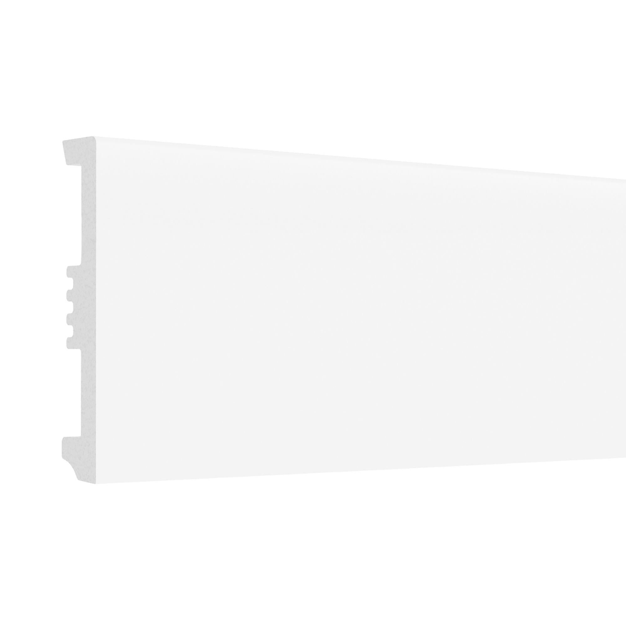 Battiscopa con passacavo STIQ XL 810 ARTENS in polistirene bianco Sp 15 mm x H 8 x L 240 cm / 2.4 m - 4