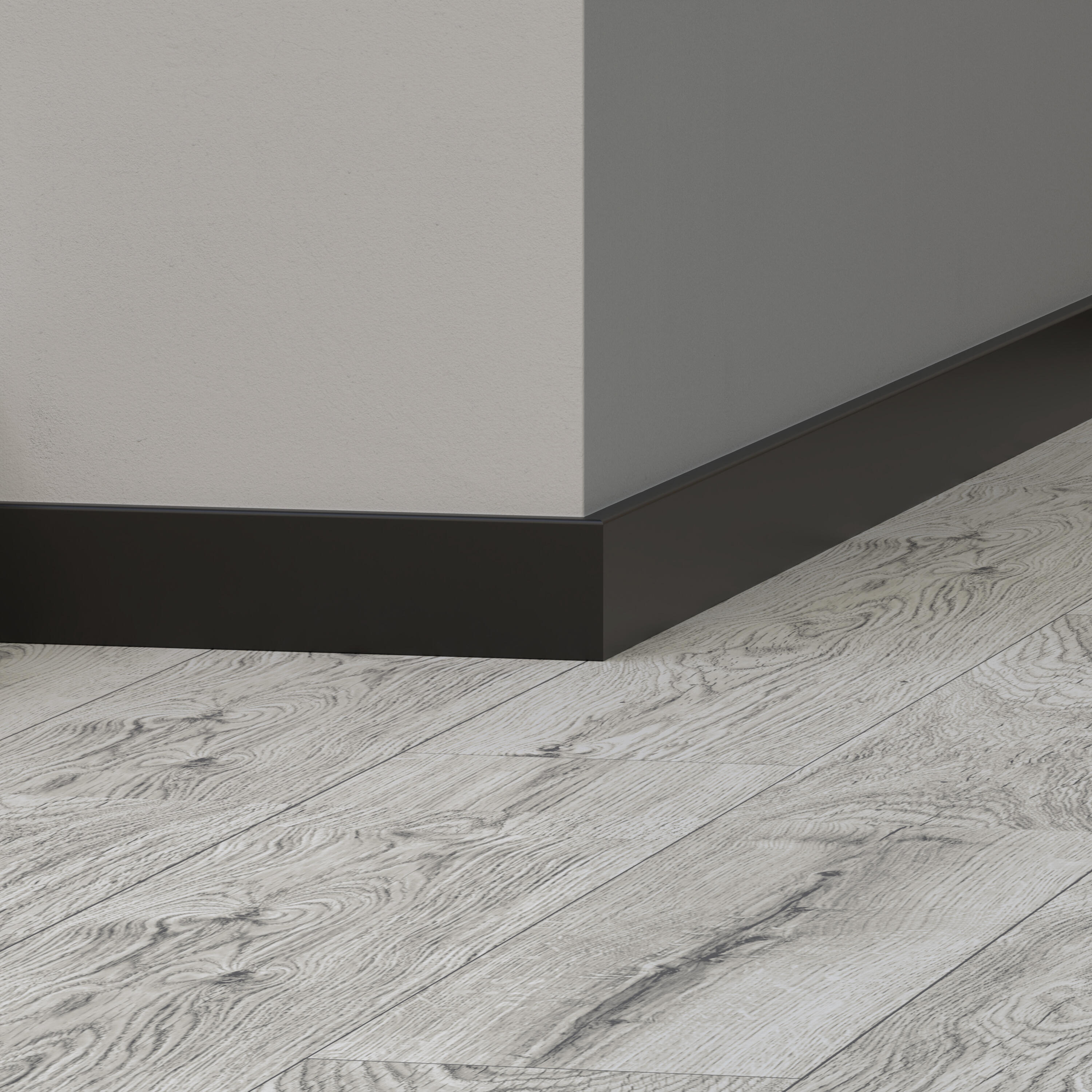 Listwa przypodłogowa polistyrenowa XPS MAT BLACK 8 cm Artens - 4