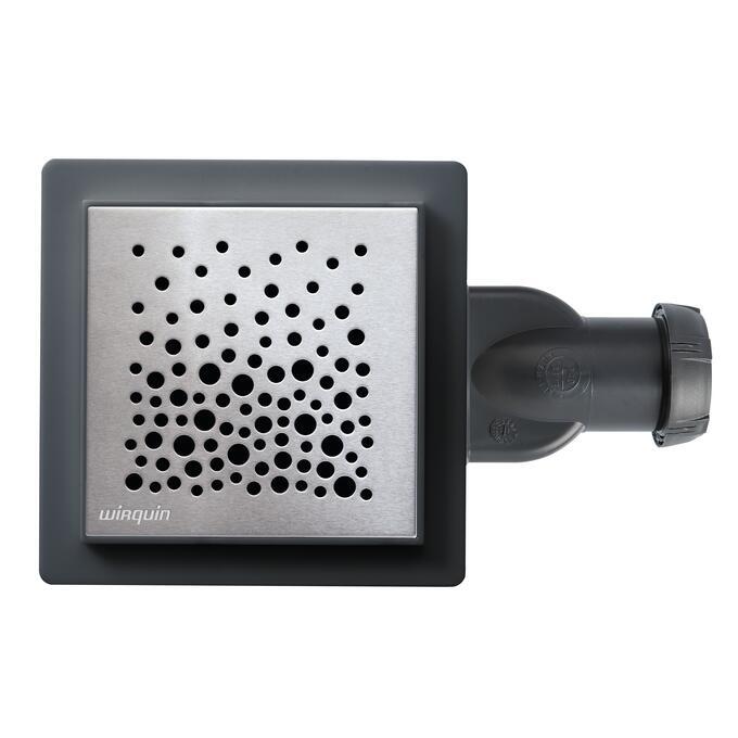 Piletta per doccia e per scarico a pavimento con griglia  WIRQUIN Venisio compact  Ø 90 mm Ø foro 90 mm in abs - 3