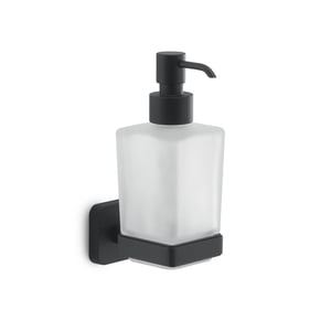 Portasapone bagno Marmor in vetro satinato effetto marmo acquista da OBI
