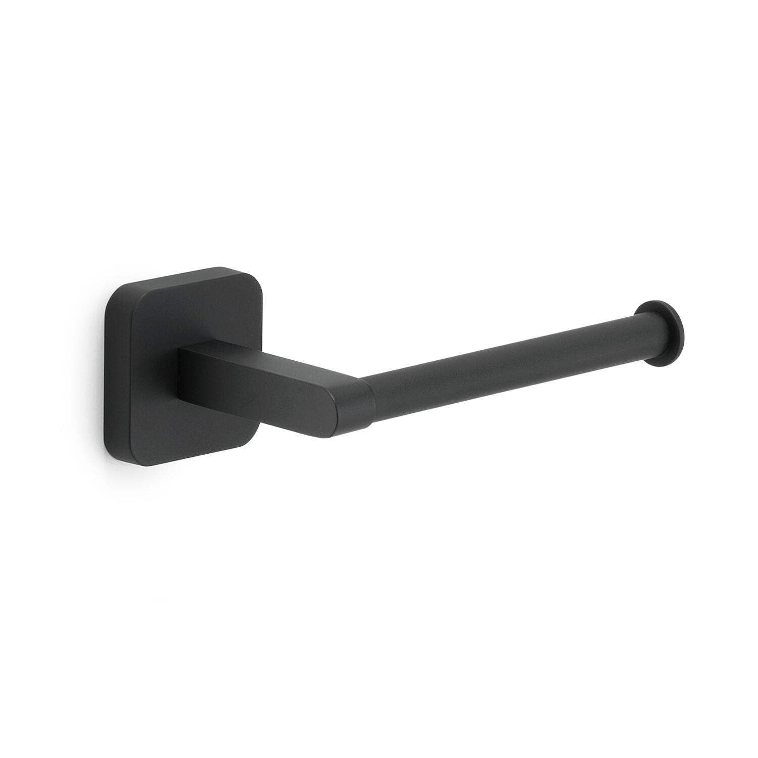 Portarrollo wc tonga negro brillante 14.3x4.7 cm