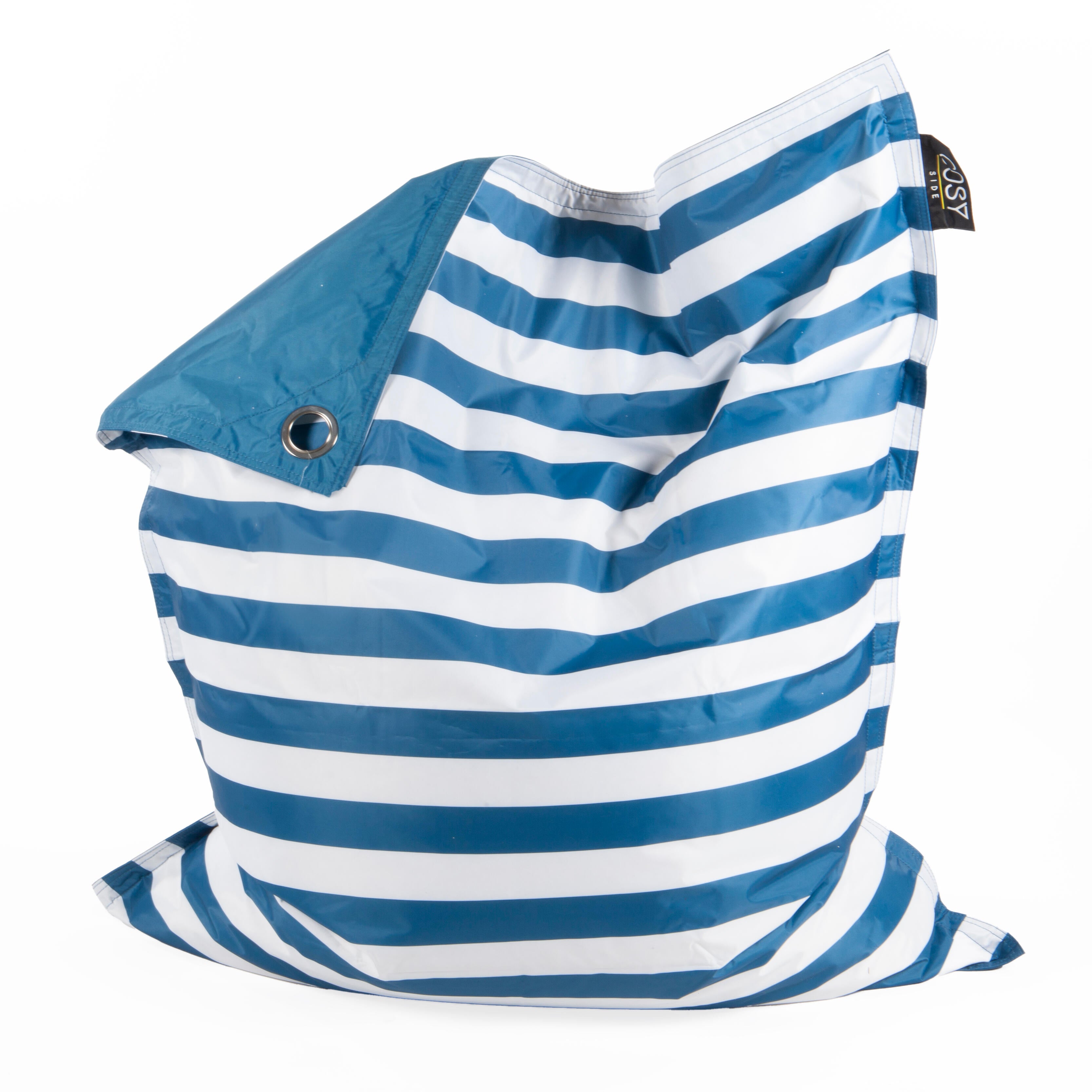 Pouf Calypso, imprimé bleu L.110 x l.130 cm - 2