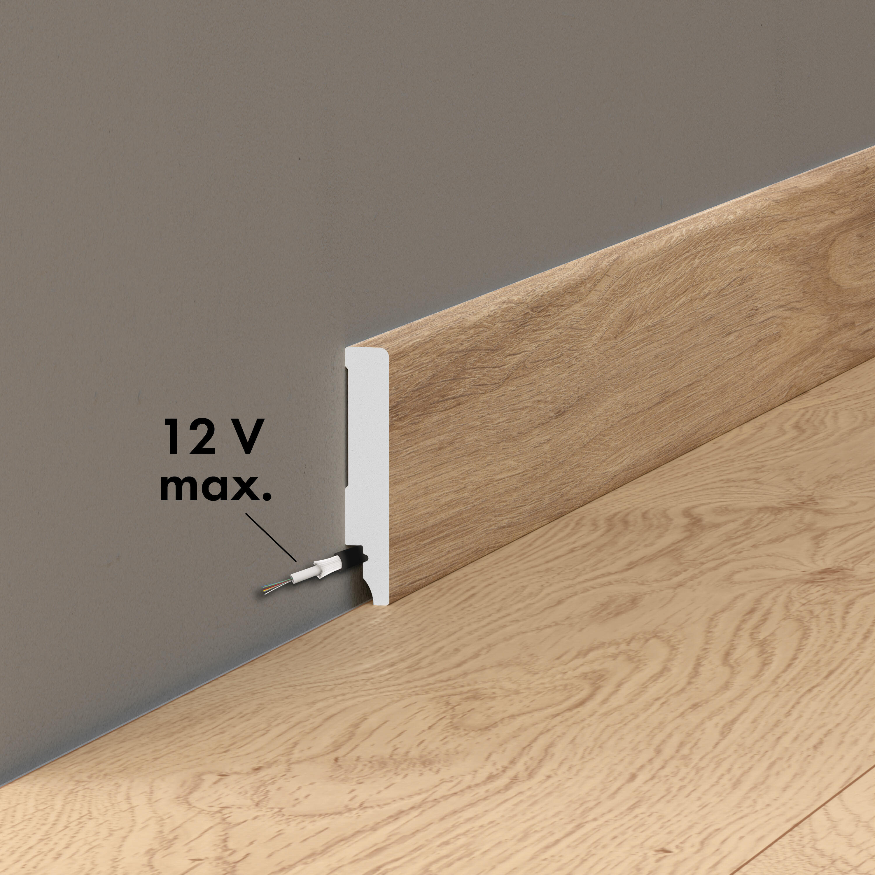 Listwa przypodłogowa polistyrenowa XPS Dunmore 8 cm Artens - 4