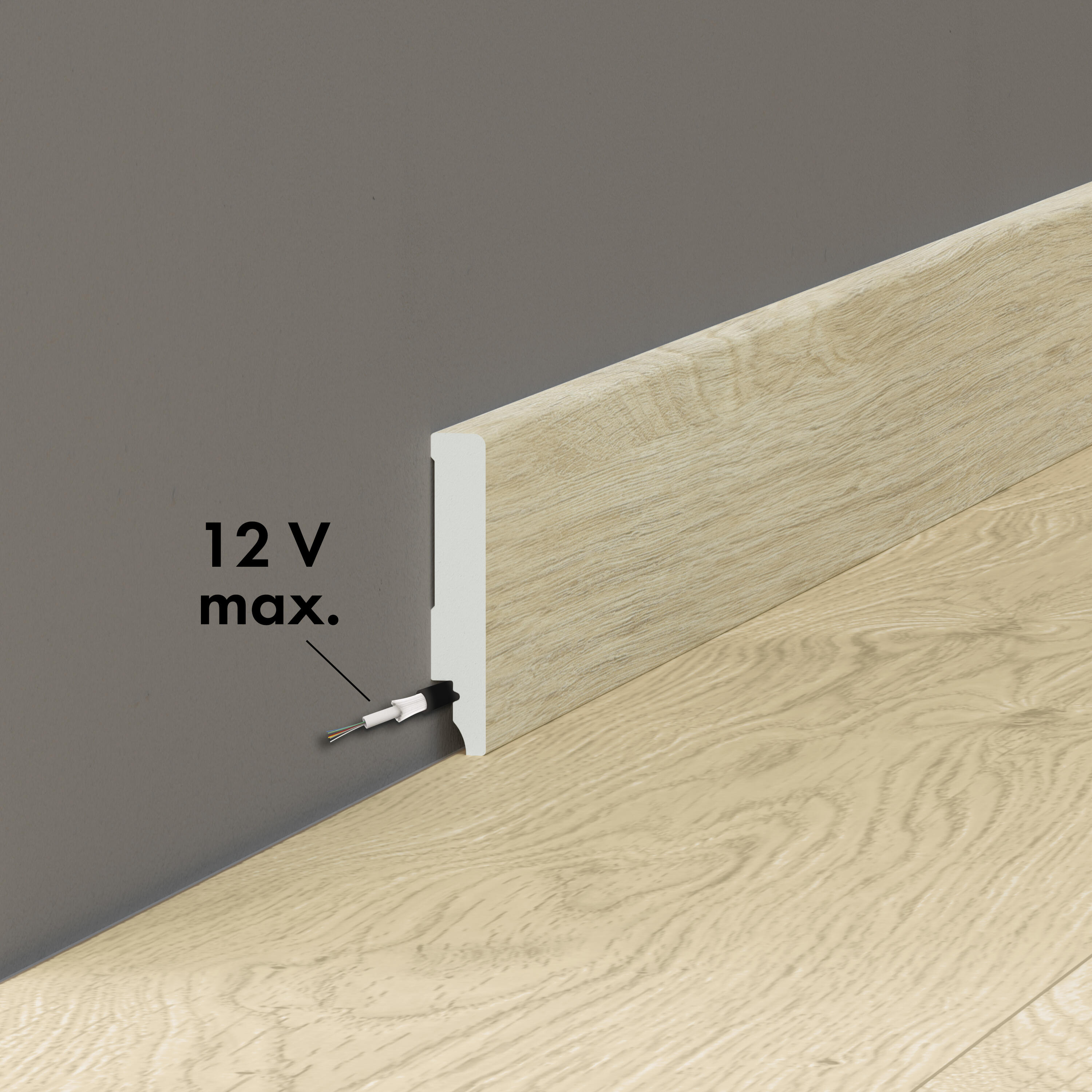 Listwa przypodłogowa polistyrenowa XPS Kenmar 8 cm Artens - 4