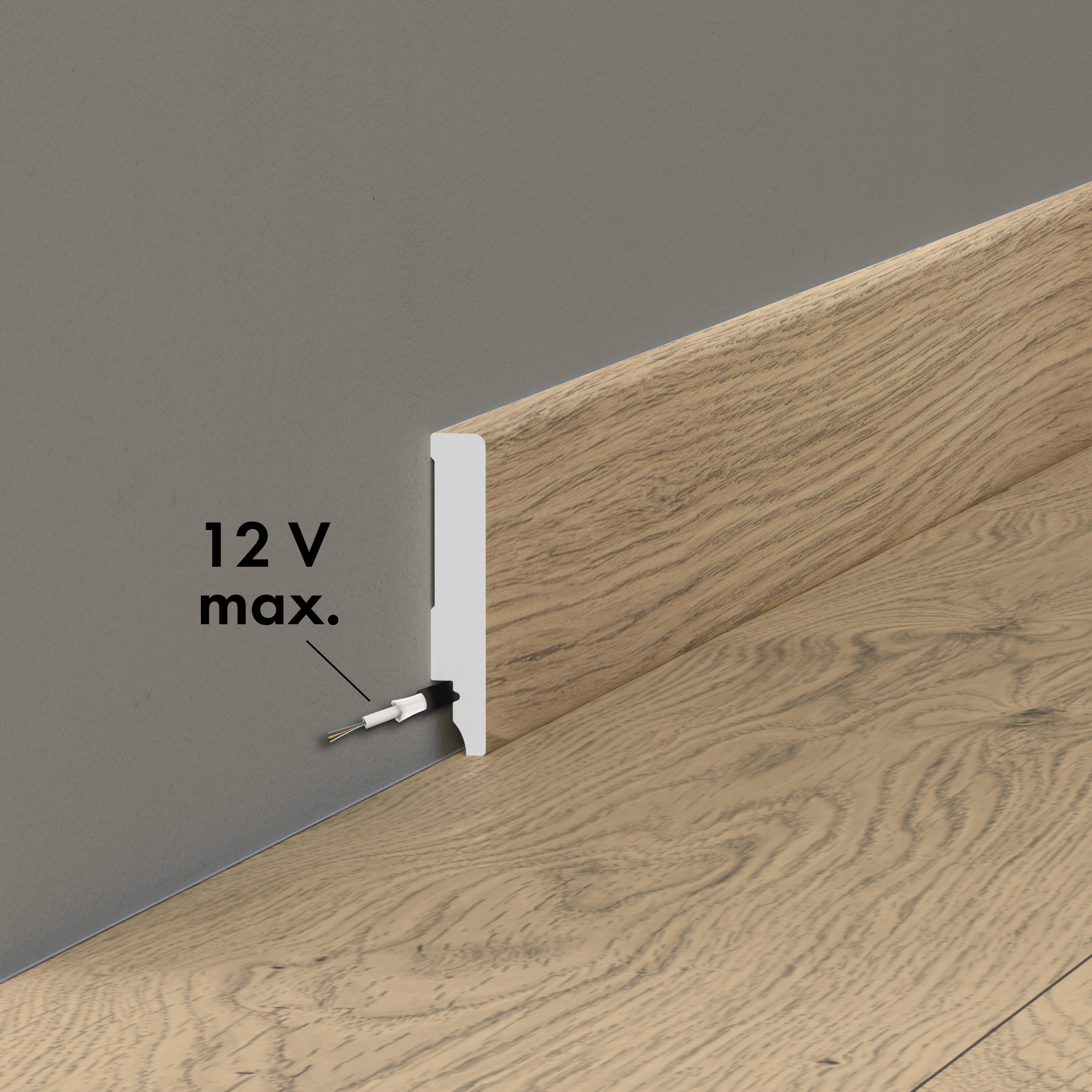 Listwa przypodłogowa polistyrenowa XPS Aberdeen 2 8 cm Artens - 4