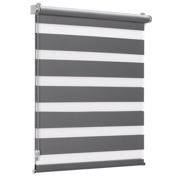 Roleta dzień noc Varuna Granit szara 51 x 160 cm Inspire