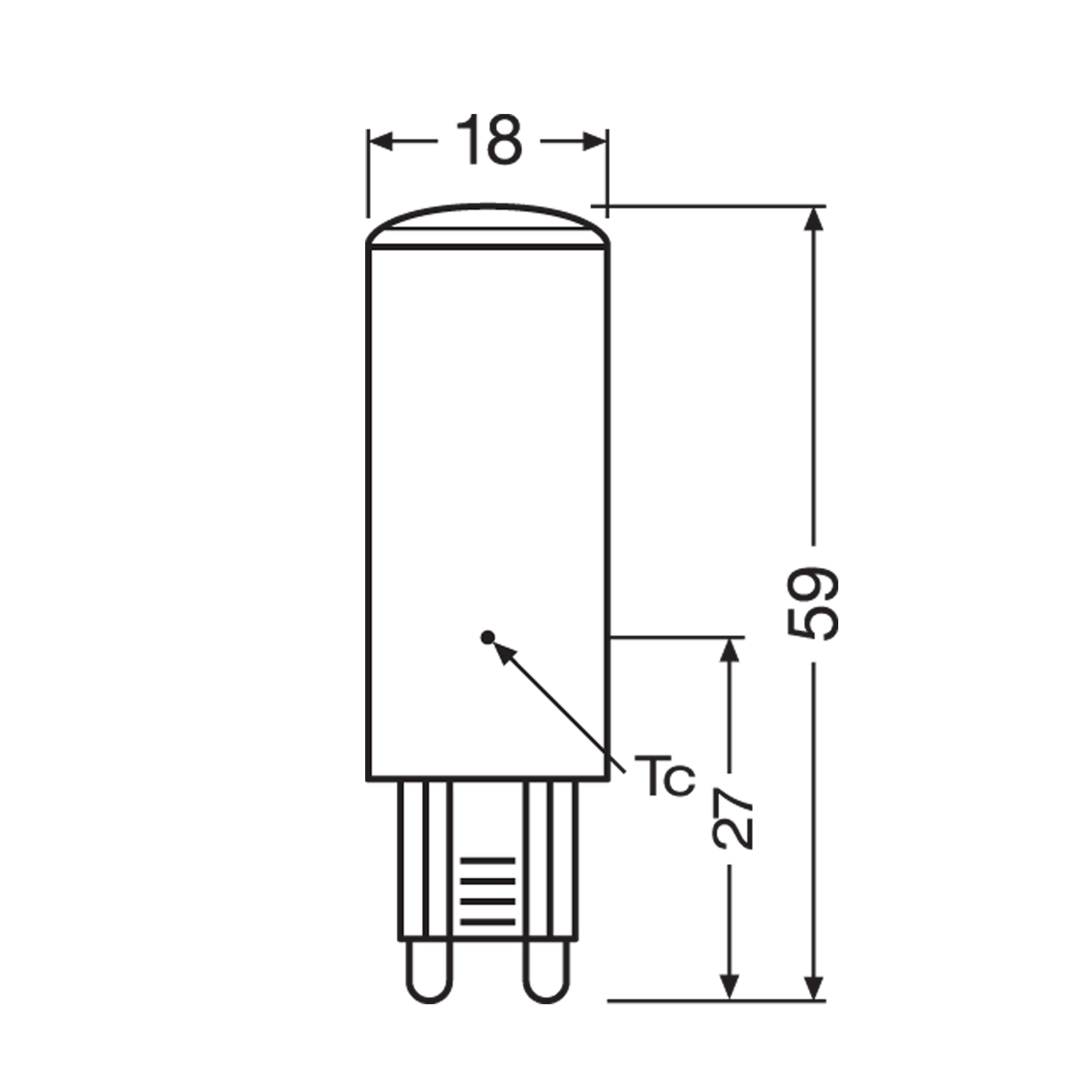 Żarówka LED G9 4 W 47 lm Ciepła biel Osram - 2