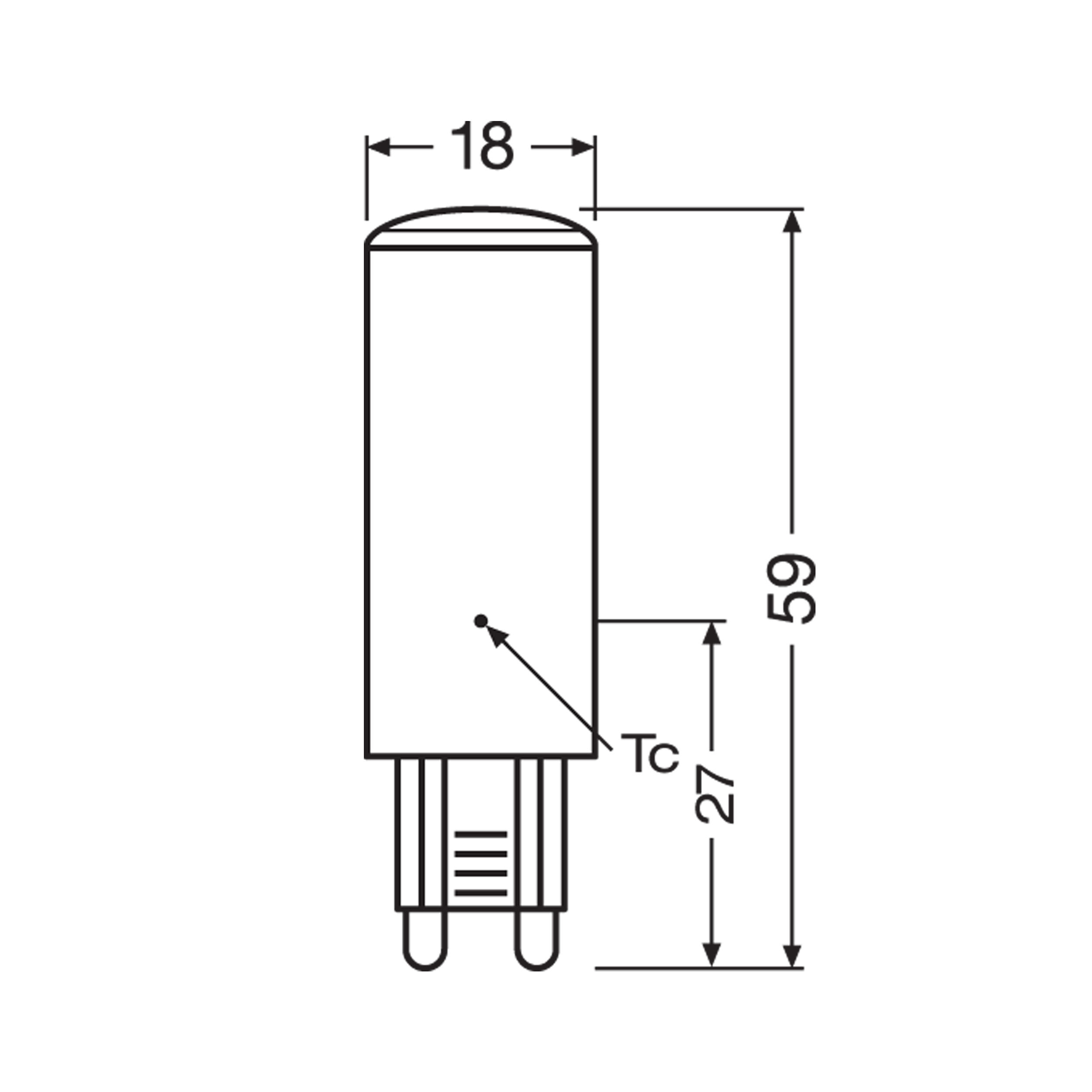 Żarówka LED G9 4,8 W = 50 W 600 lm Ciepła biel Osram - 2