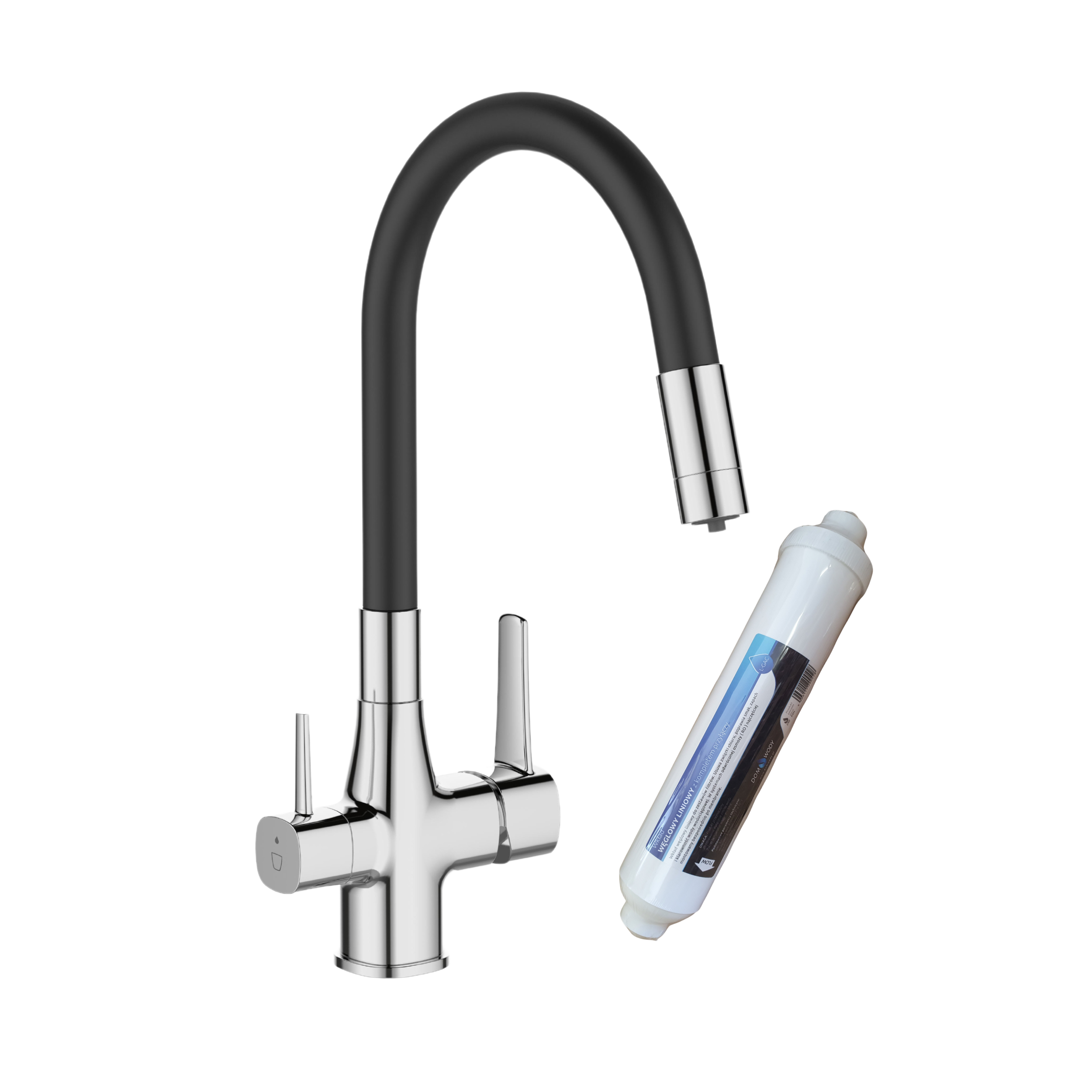 Bateria kuchenna z filtrem Magic Chrom Czarna Invena - 4