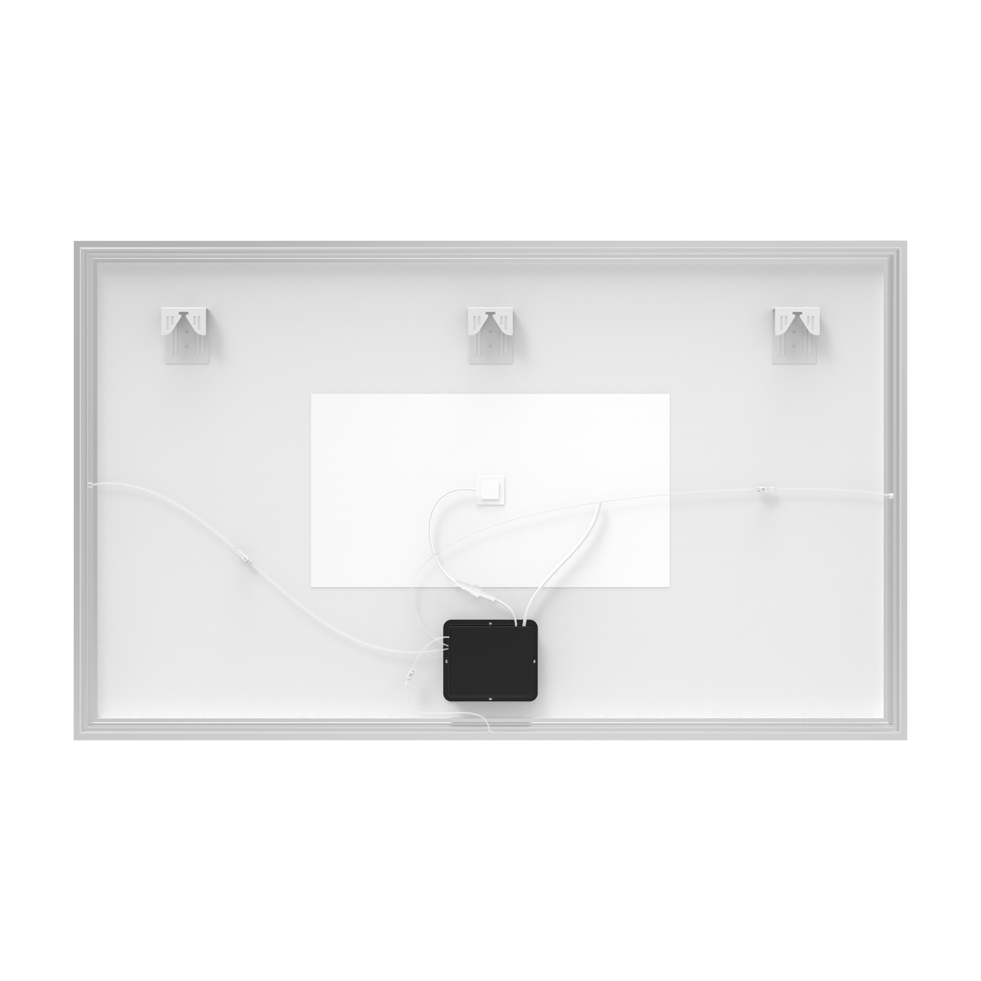 Miroir lumineux rectangulaire l.150 x H.90 cm Neo frame, cadre chromé - 6