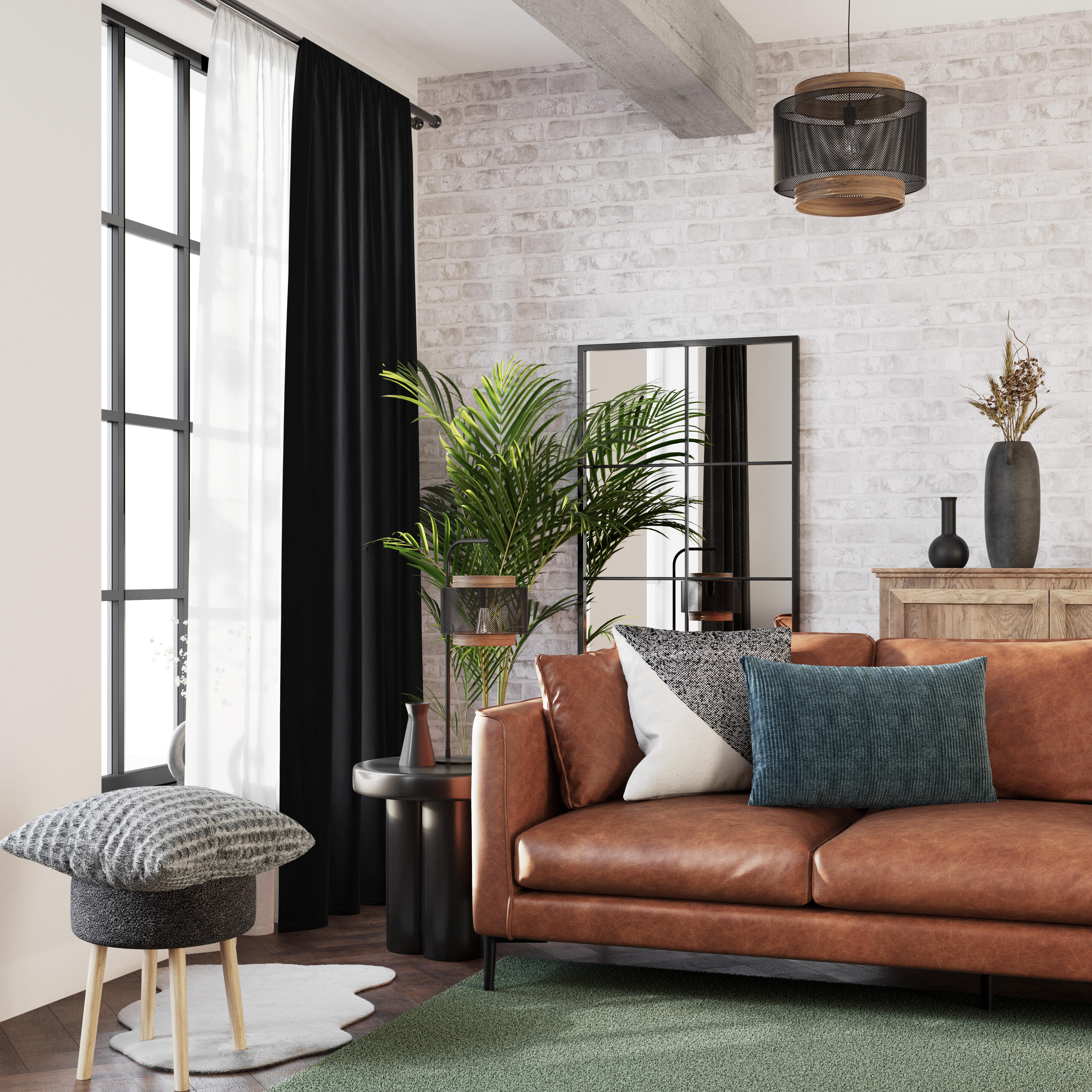 Cortinado fita e/ou presilha térmico Ragnar 200x280cm cinza Inspire - 3