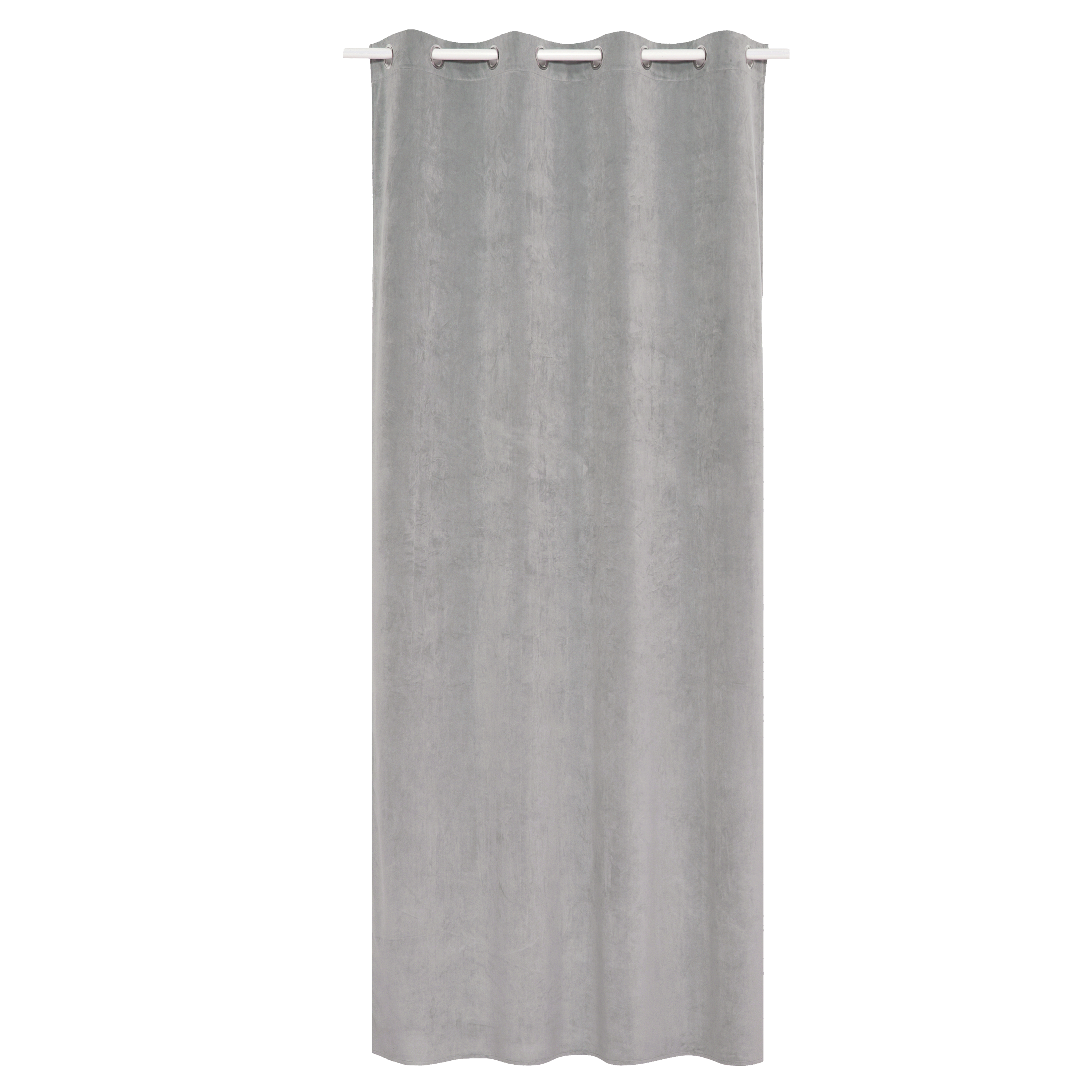 Zasłona welurowa Dubbo szara 140 x 280 cm na przelotkach Inspire - 6