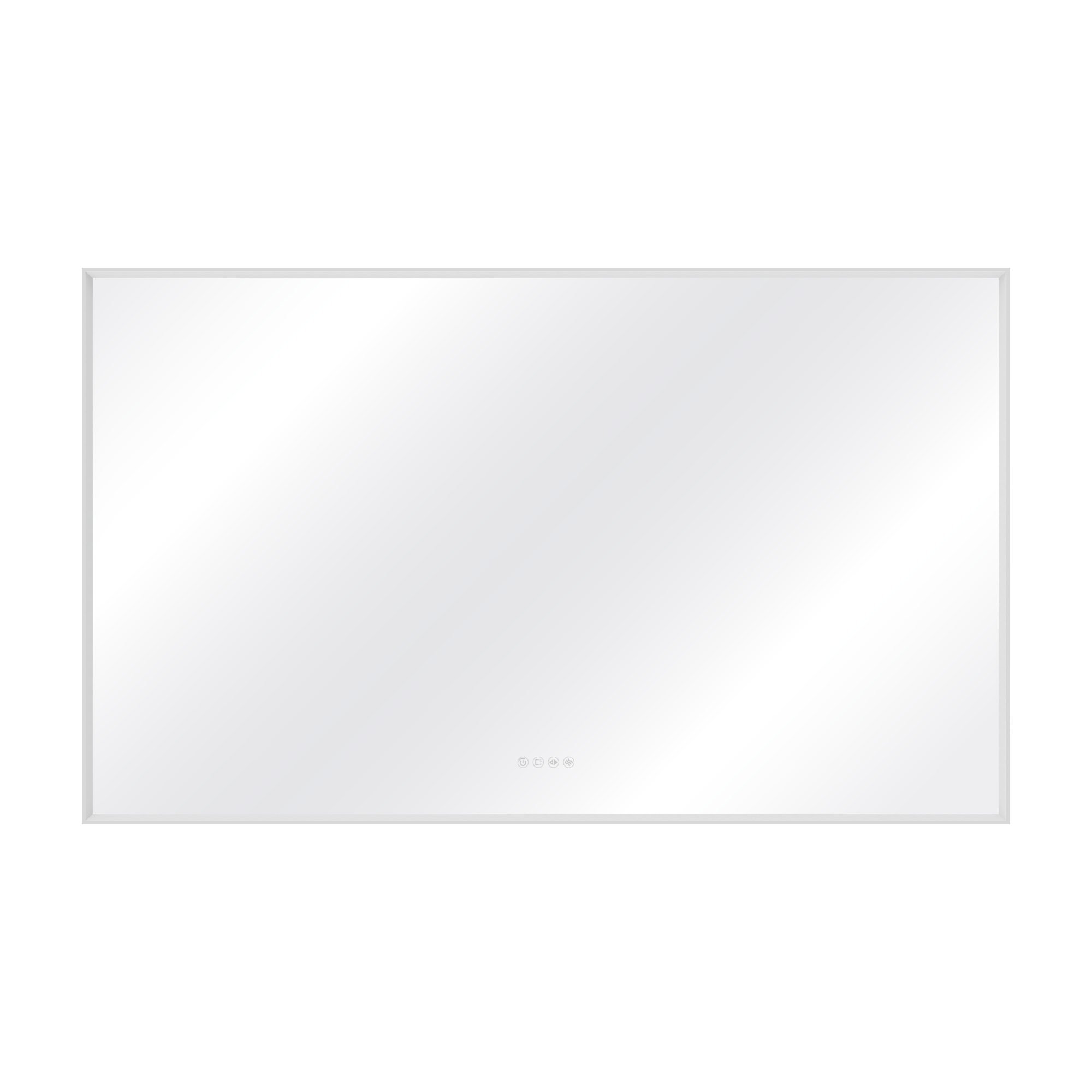 Miroir lumineux rectangulaire l.150 x H.90 cm Neo frame, cadre chromé - 5